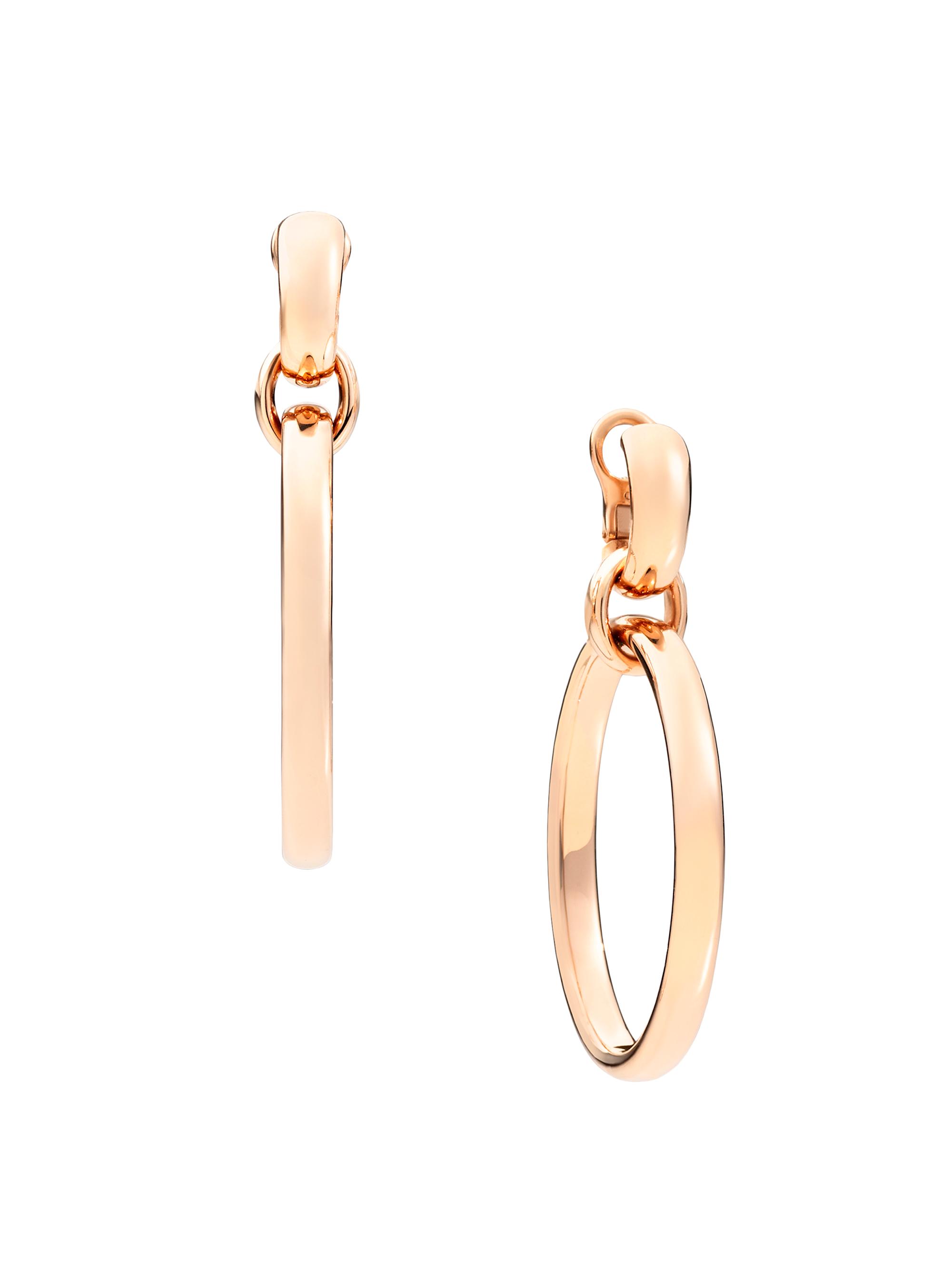Pomellato Women's Iconica 18K Rose Gold Drop Hoop Earrings