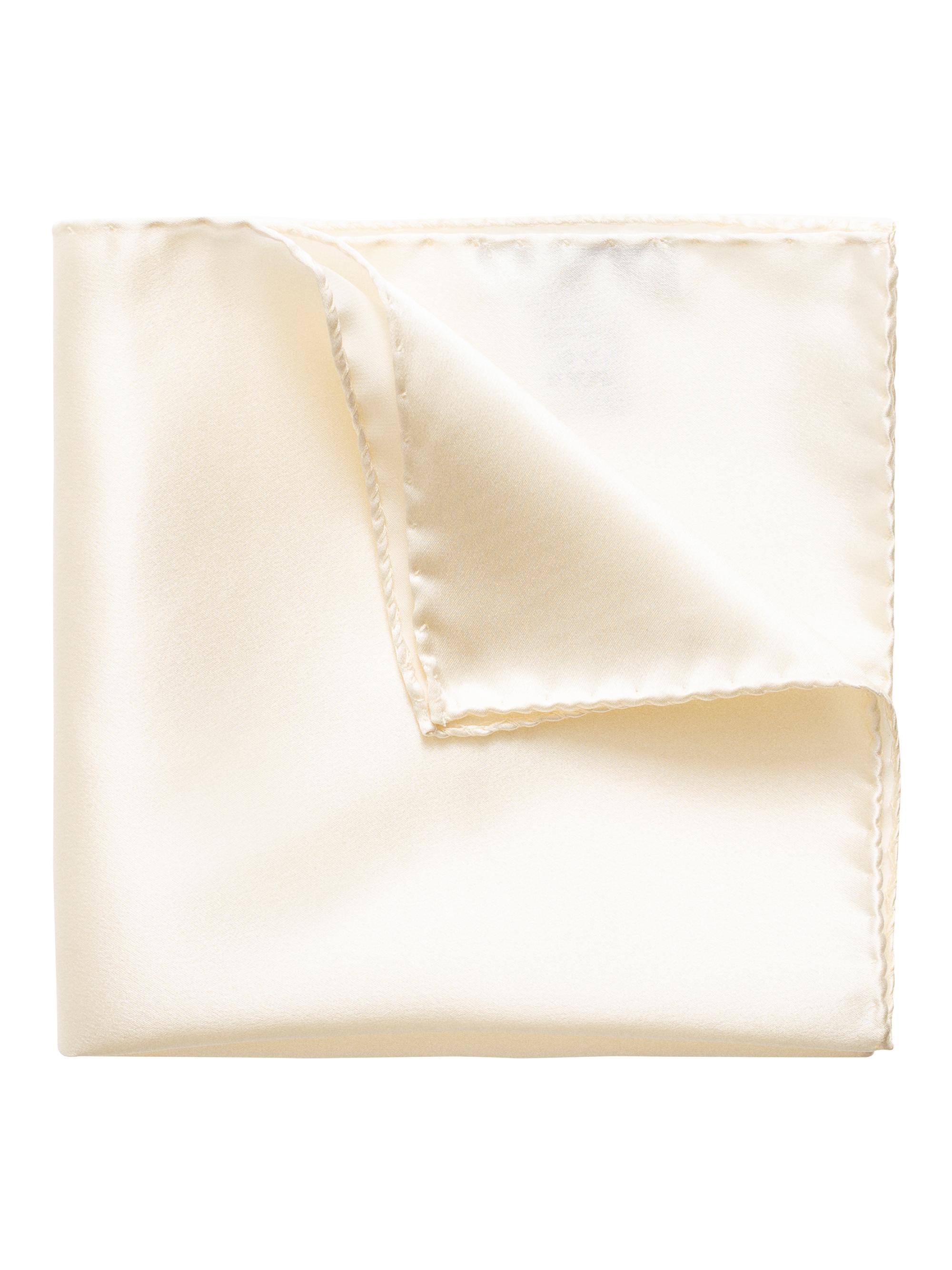 Eton Men's Silk Wedding Pocket Square - Off White