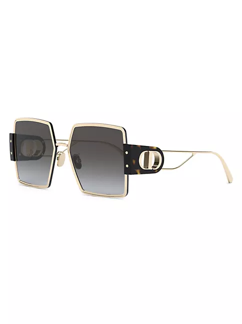 Christian Dior Stud 57mm Square Frame Sunglasses 