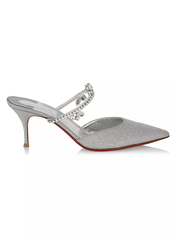 St. Louis Cardinals Heels in Black with Crystal Heels and Red