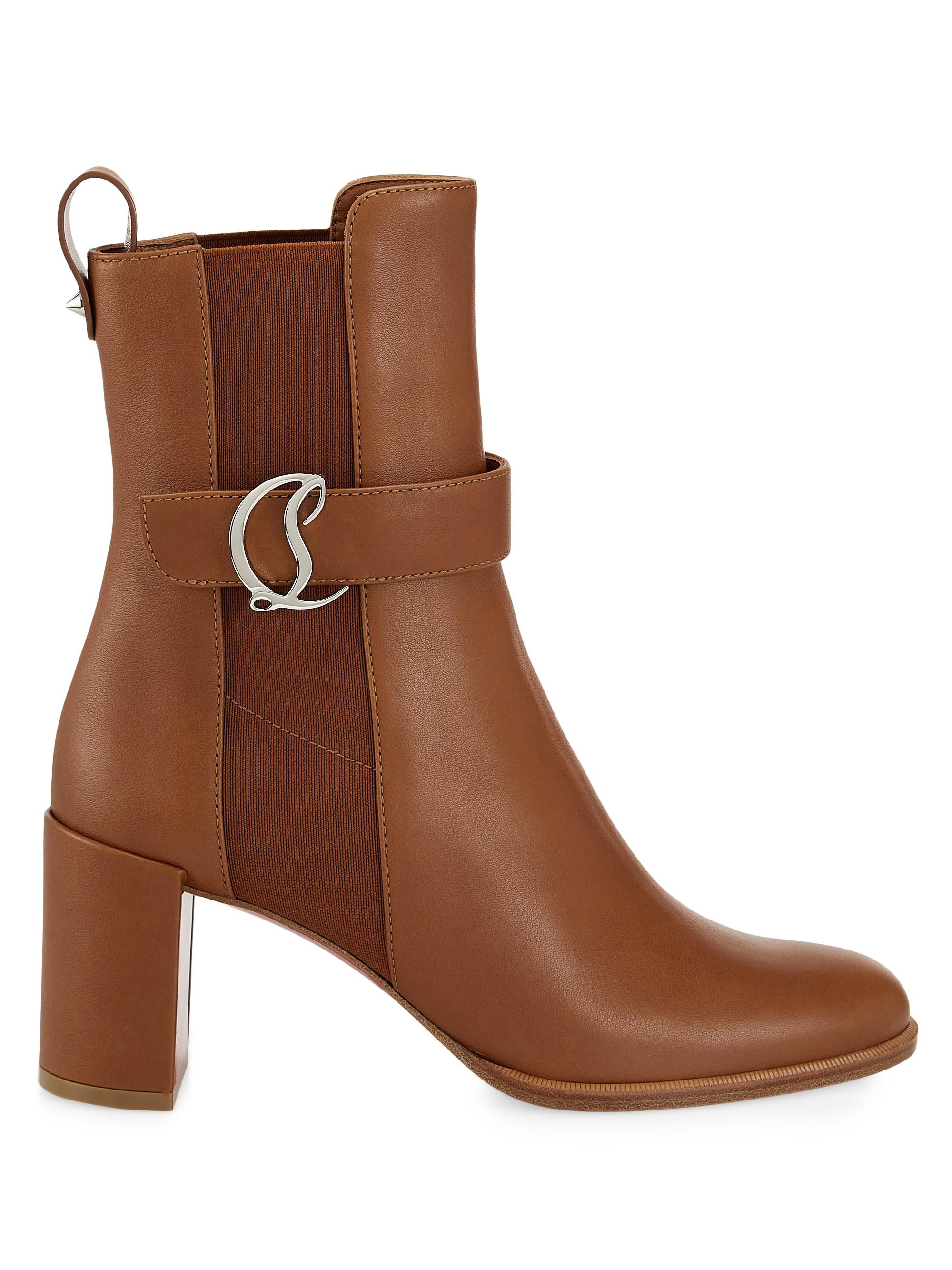 Christian Louboutin Women's CL Chelsea Booty Booties - Brown