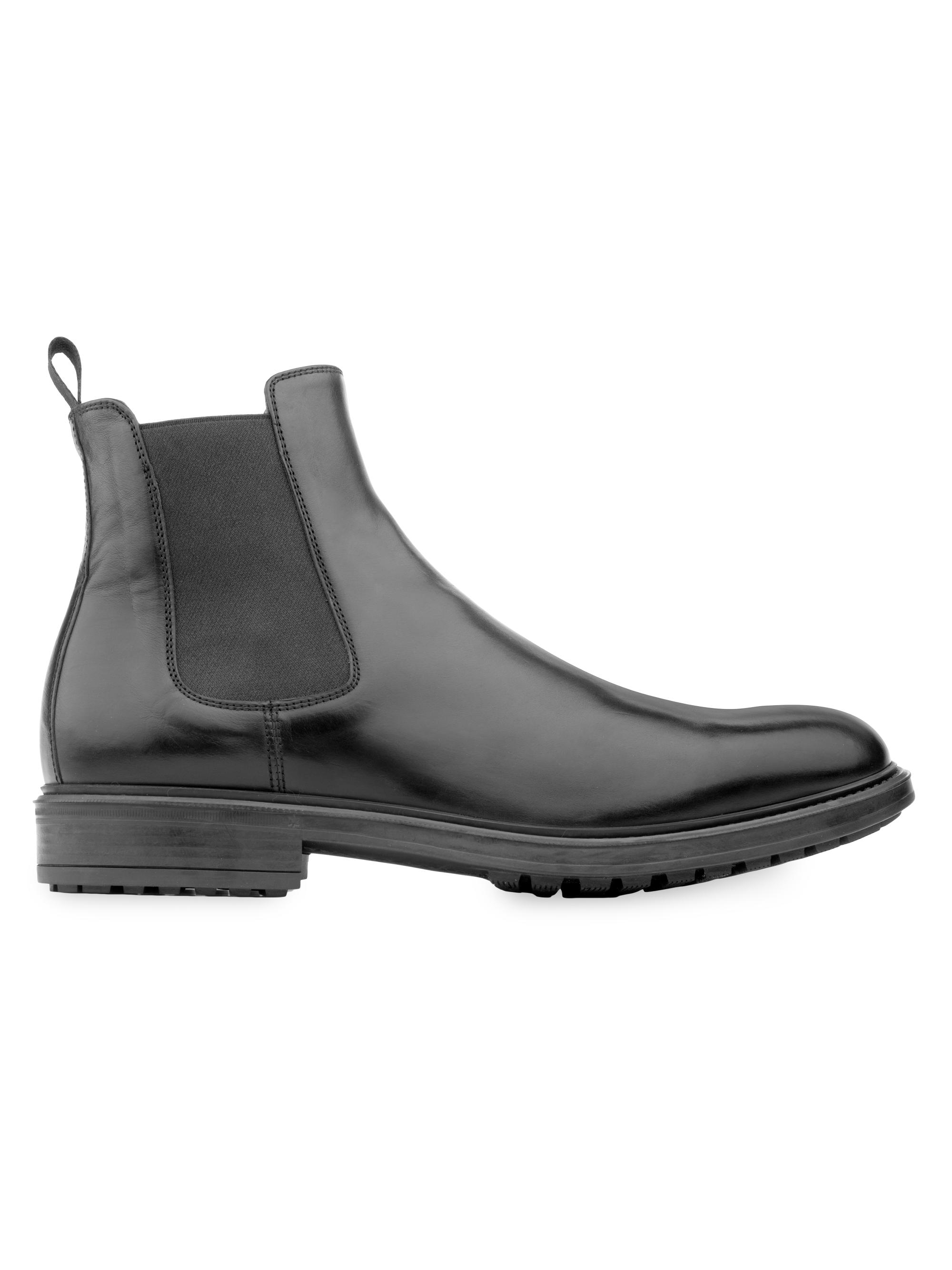 To Boot New York Men's Largo Leather Chelsea Boots - Nero | Thumbnail 5