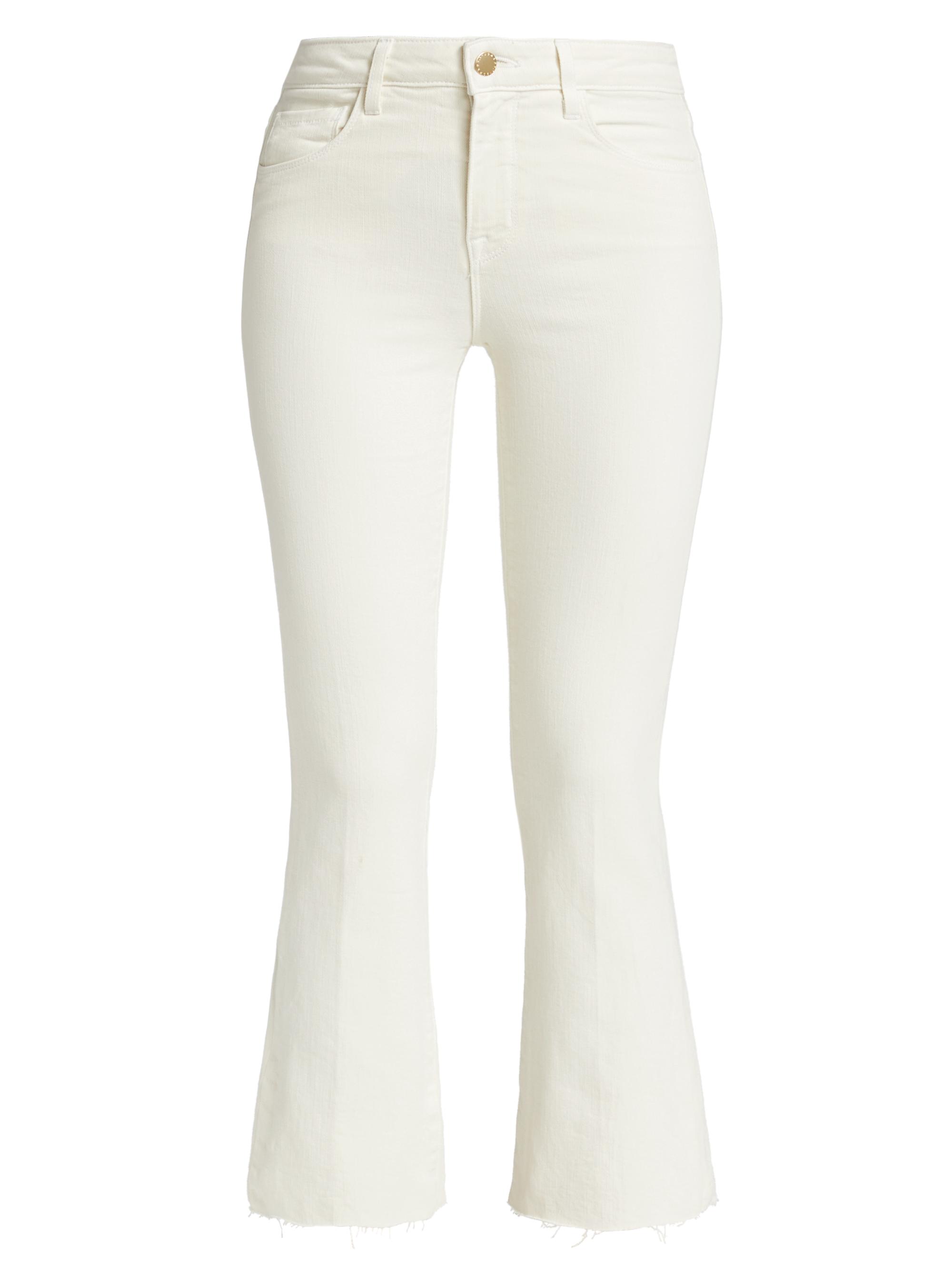 L'AGENCE Women's Kendra High-Rise Flared Leg Jeans - Vintage White
