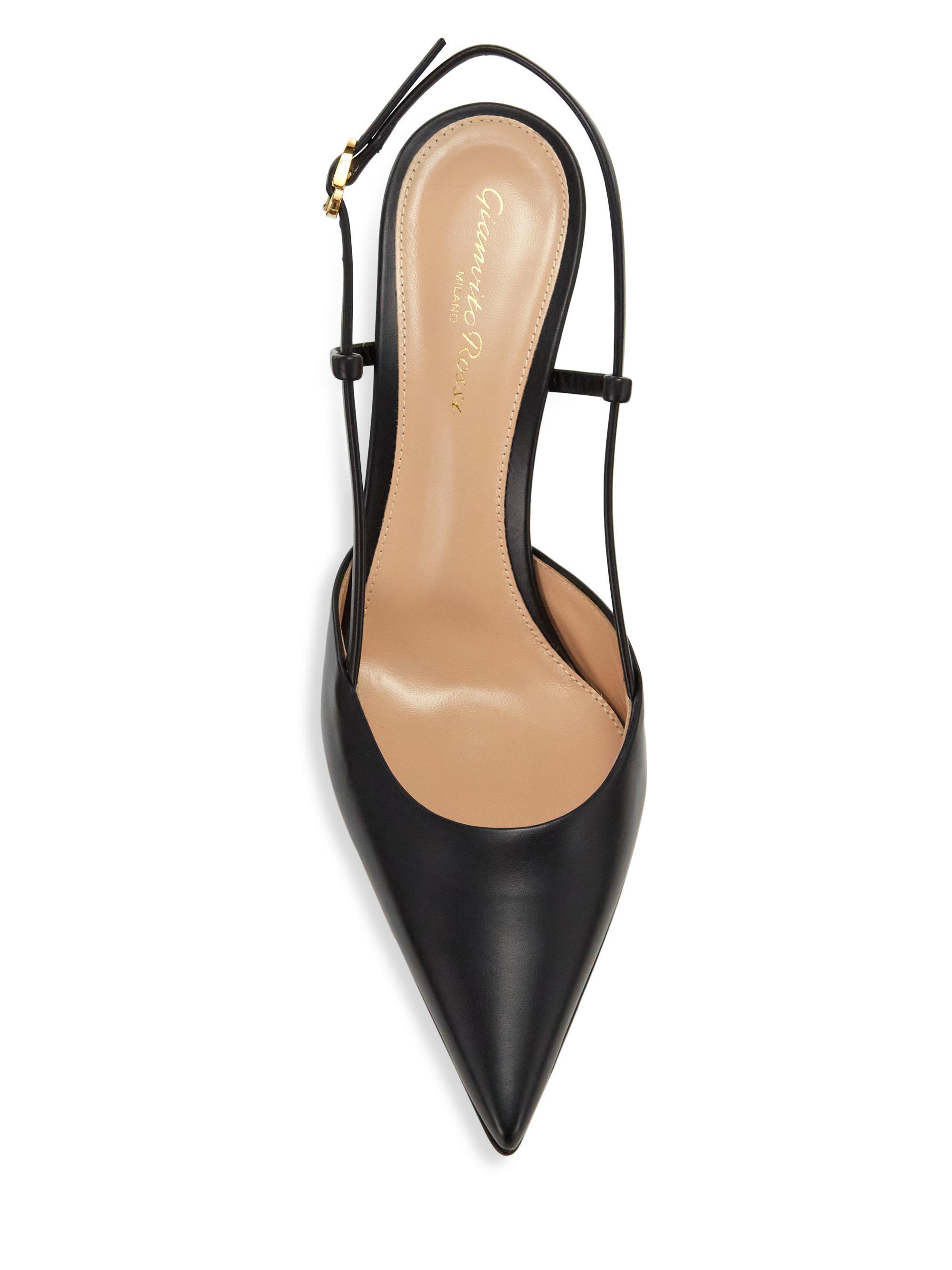 85mm Ascent Leather Slingback Pumps