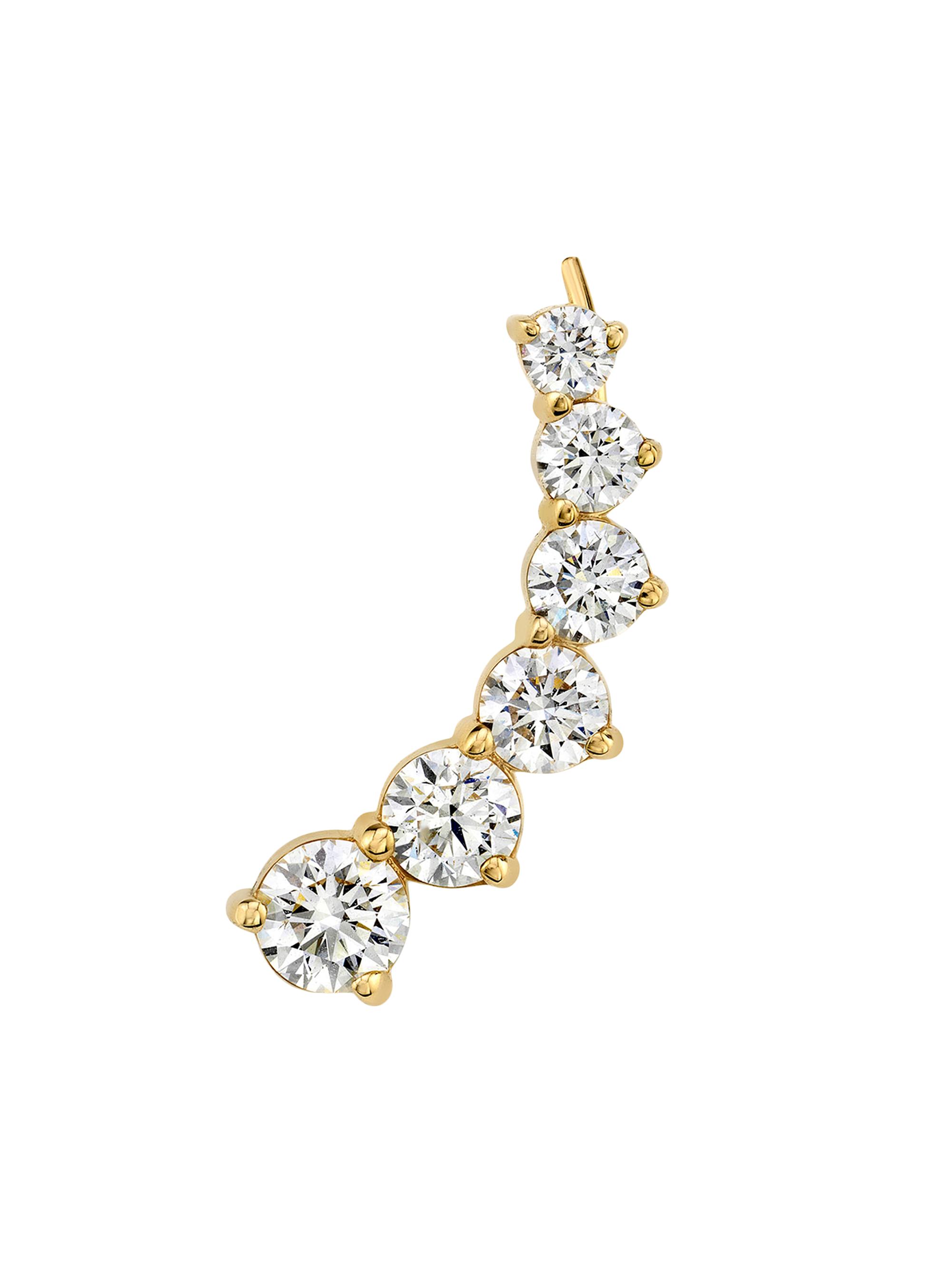 VRAI Women's 14K Yellow Gold & Round 1.70 TCW Lab-Grown Diamond Ear Arc - Yellow Gold