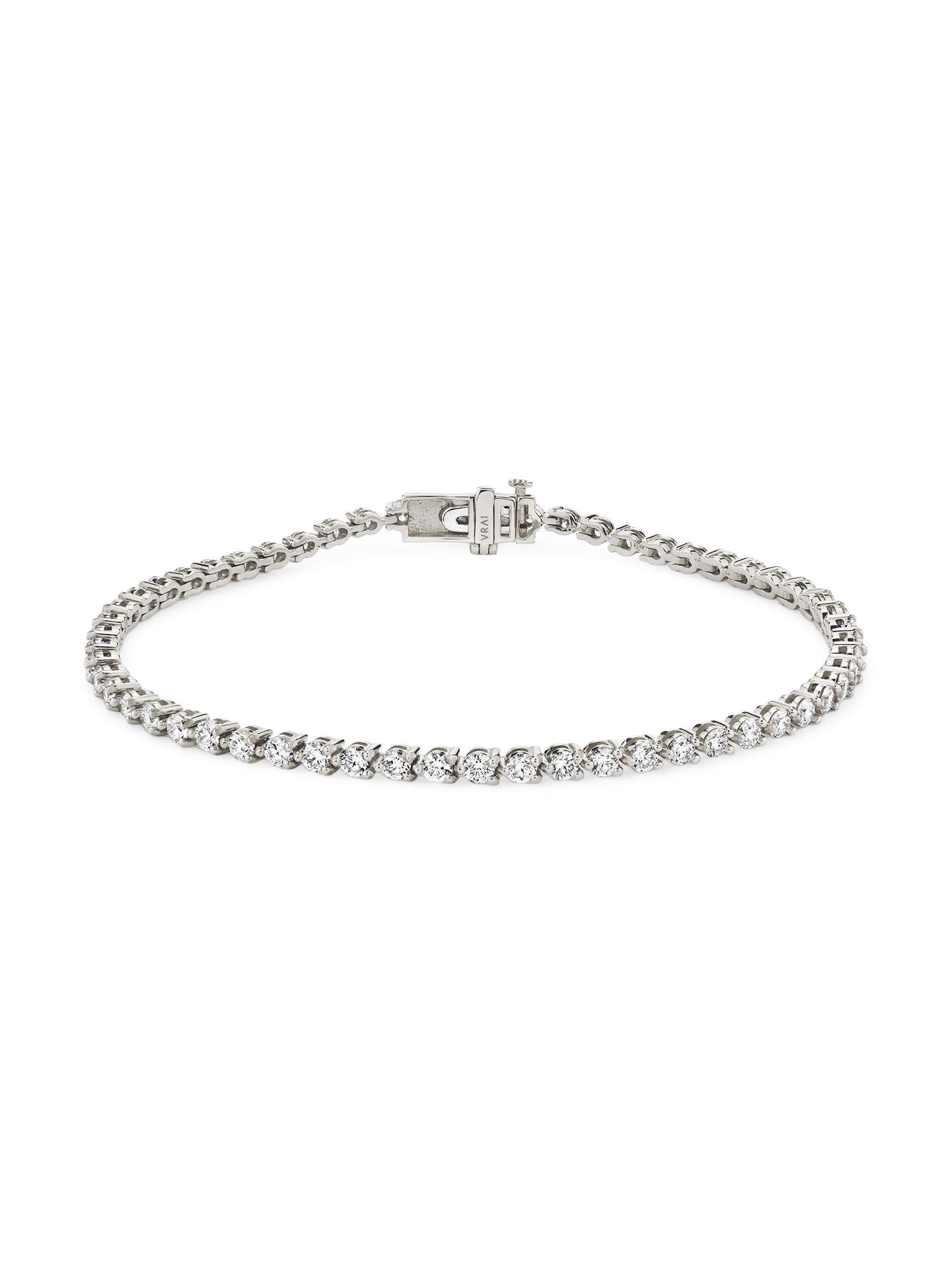 VRAI Women's 14K White Gold & 2.80 TCW Lab-Grown Diamond Tennis Bracelet - White Gold