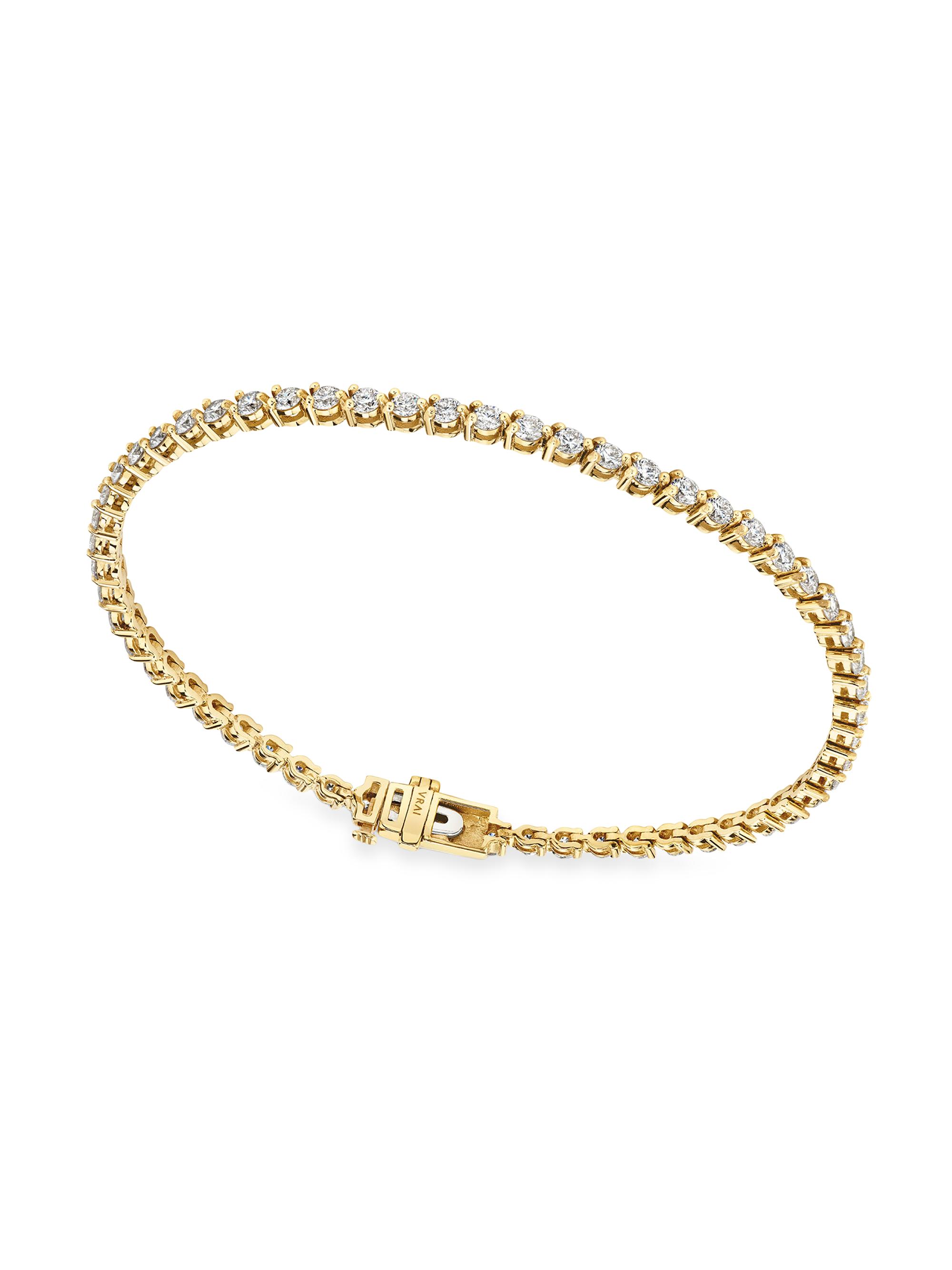 VRAI Women's 14K Yellow Gold & Lab-Grown Diamond Tennis Bracelet - Yellow Gold