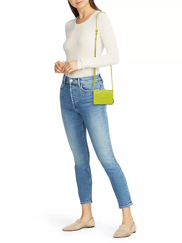 Prada - Women's Acid Green Raffia Shopping Bag Tote - Yellow