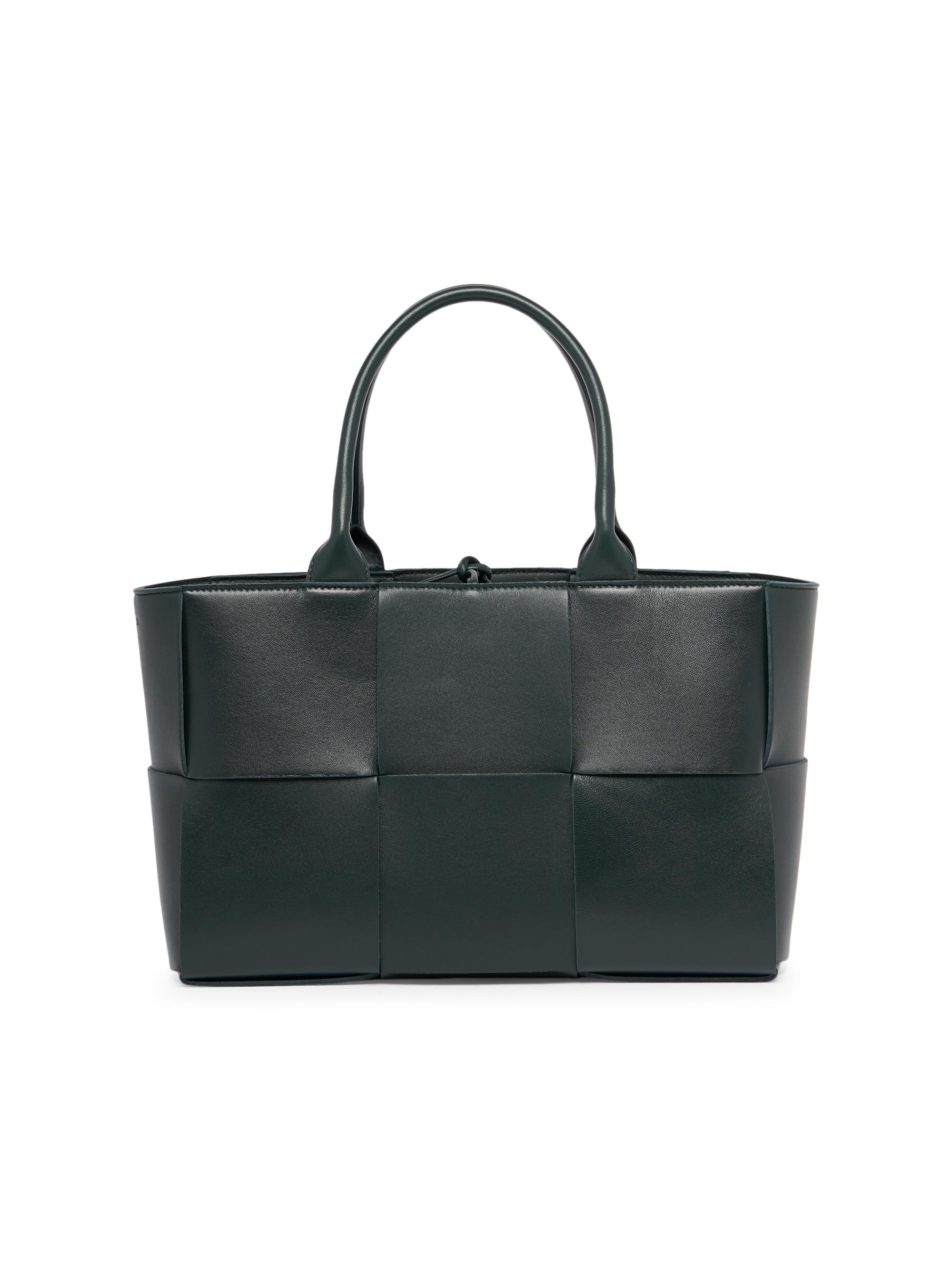 BOTTEGA VENETA THE ARCOトートバッグレザーブラック Authentic Bottega Veneta The Arco 48 Shoulder Hand Tote Bag