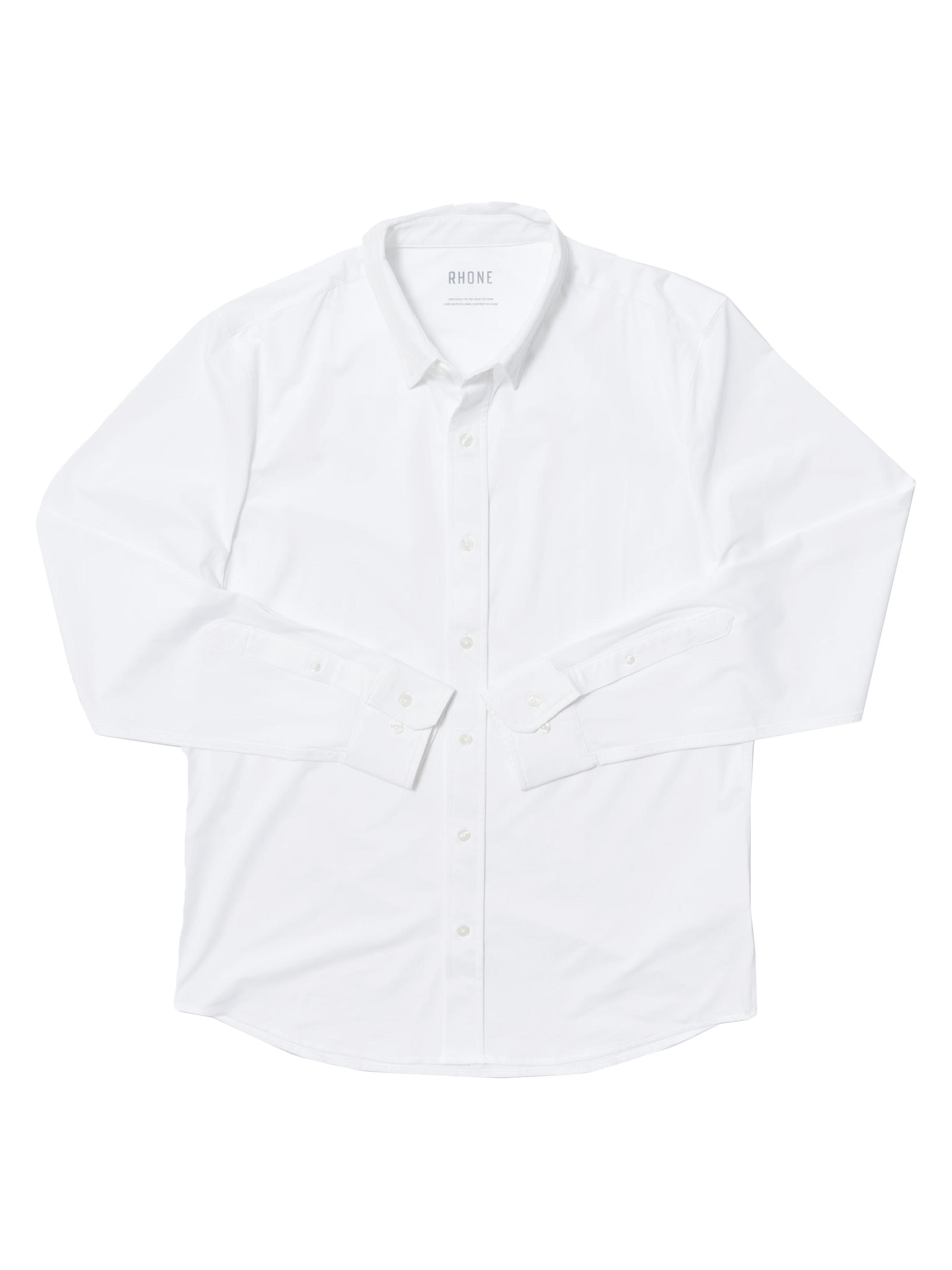 Rhone Men's Commuter Button-Front Shirt - Bright White