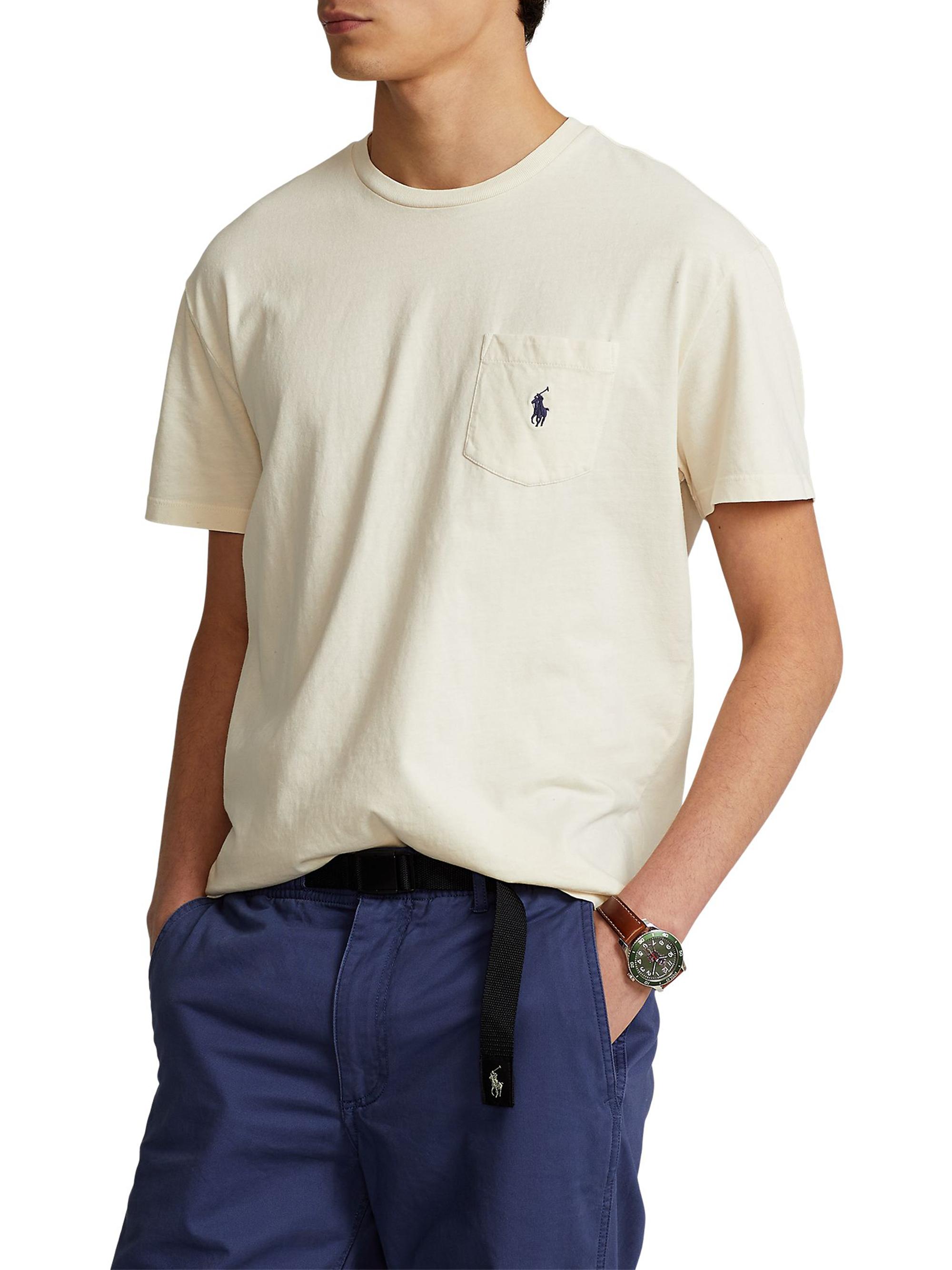 Polo Ralph Lauren Cotton-Linen Chest Pocket T-Shirt | Saks Fifth