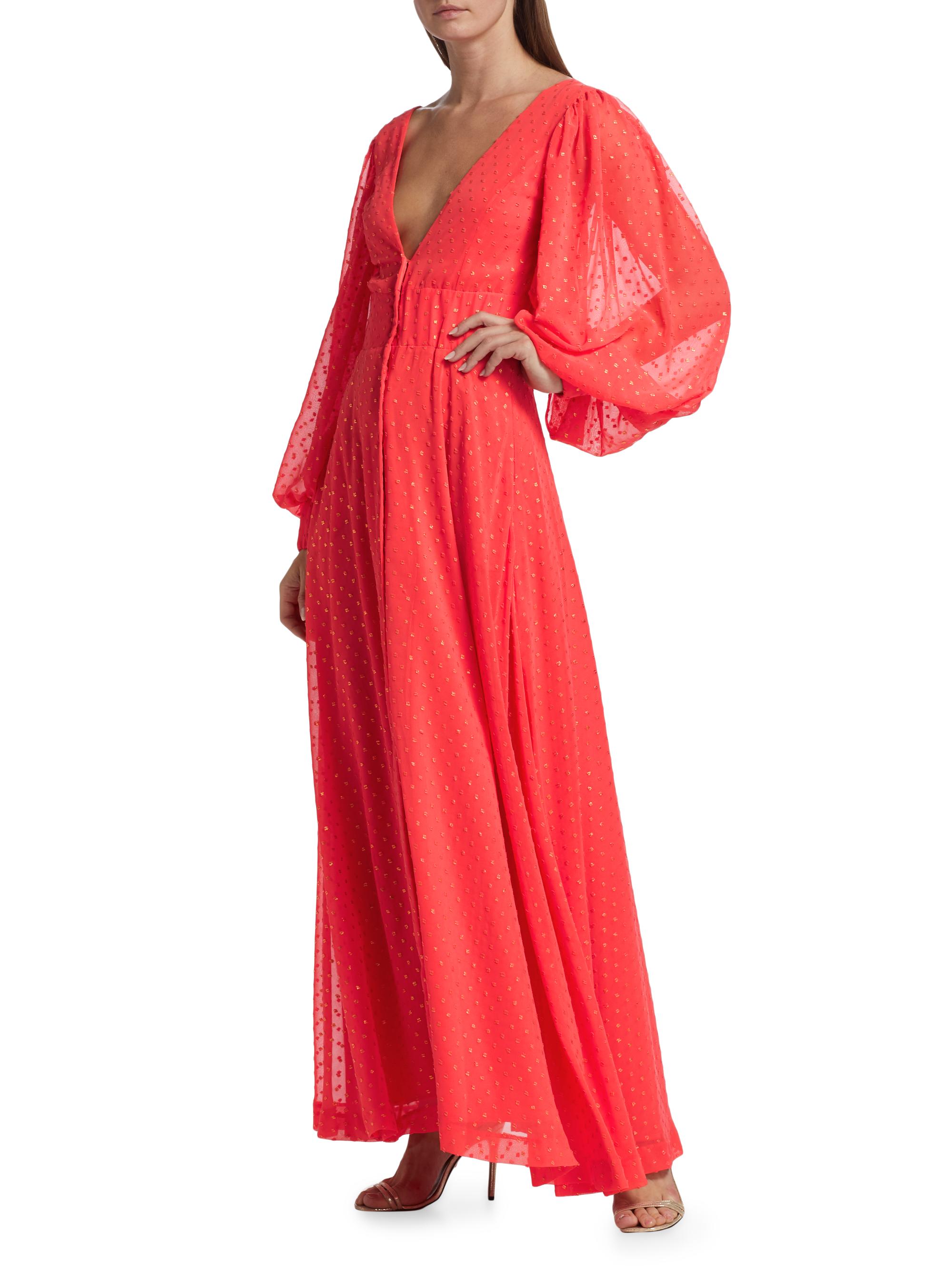 Kimberly Goldson Lesli Jacquard Maxi Dress | Saks Fifth Avenue