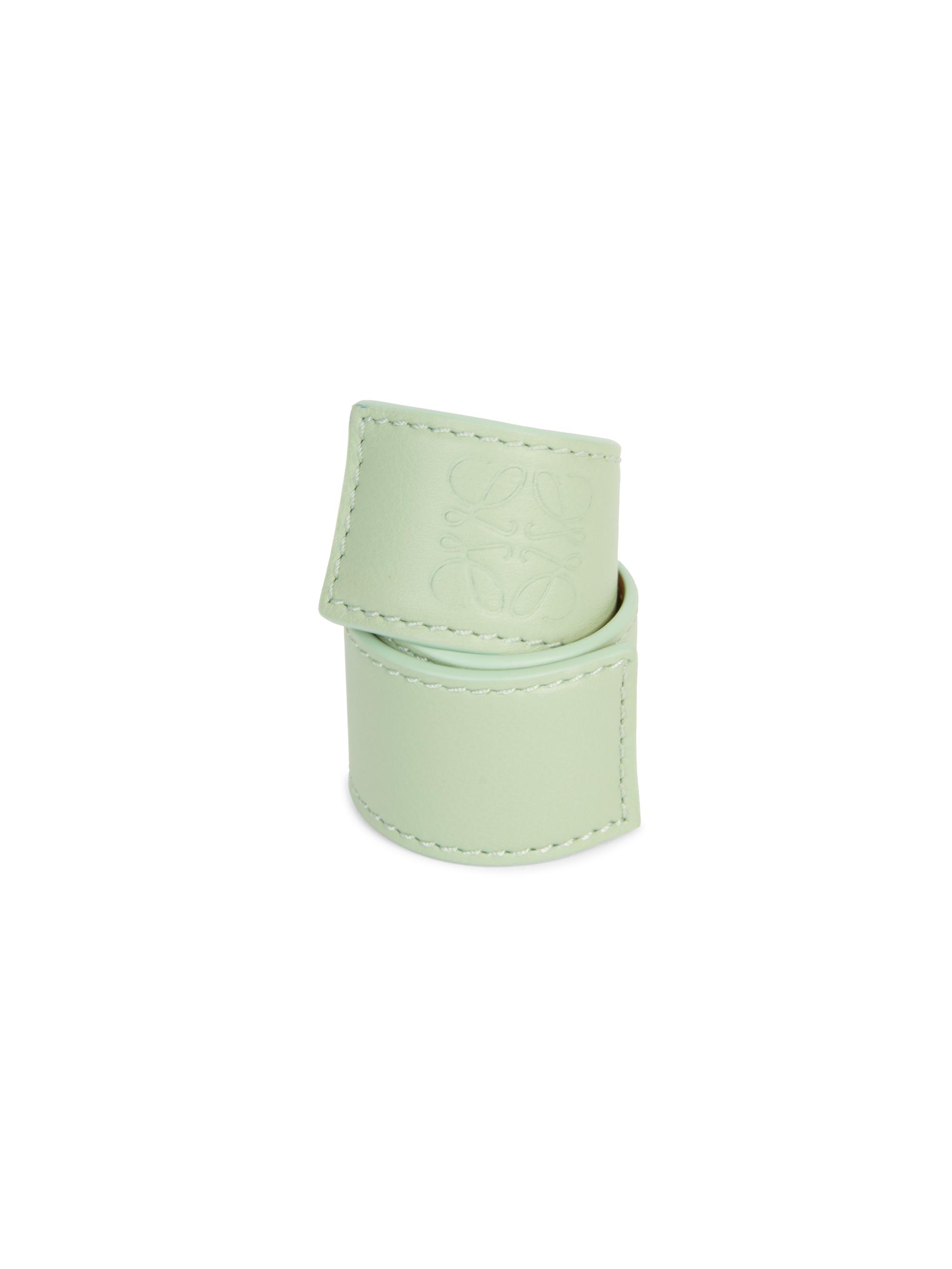 LOEWE Women's Leather Wrap Bracelet - Light Celadon