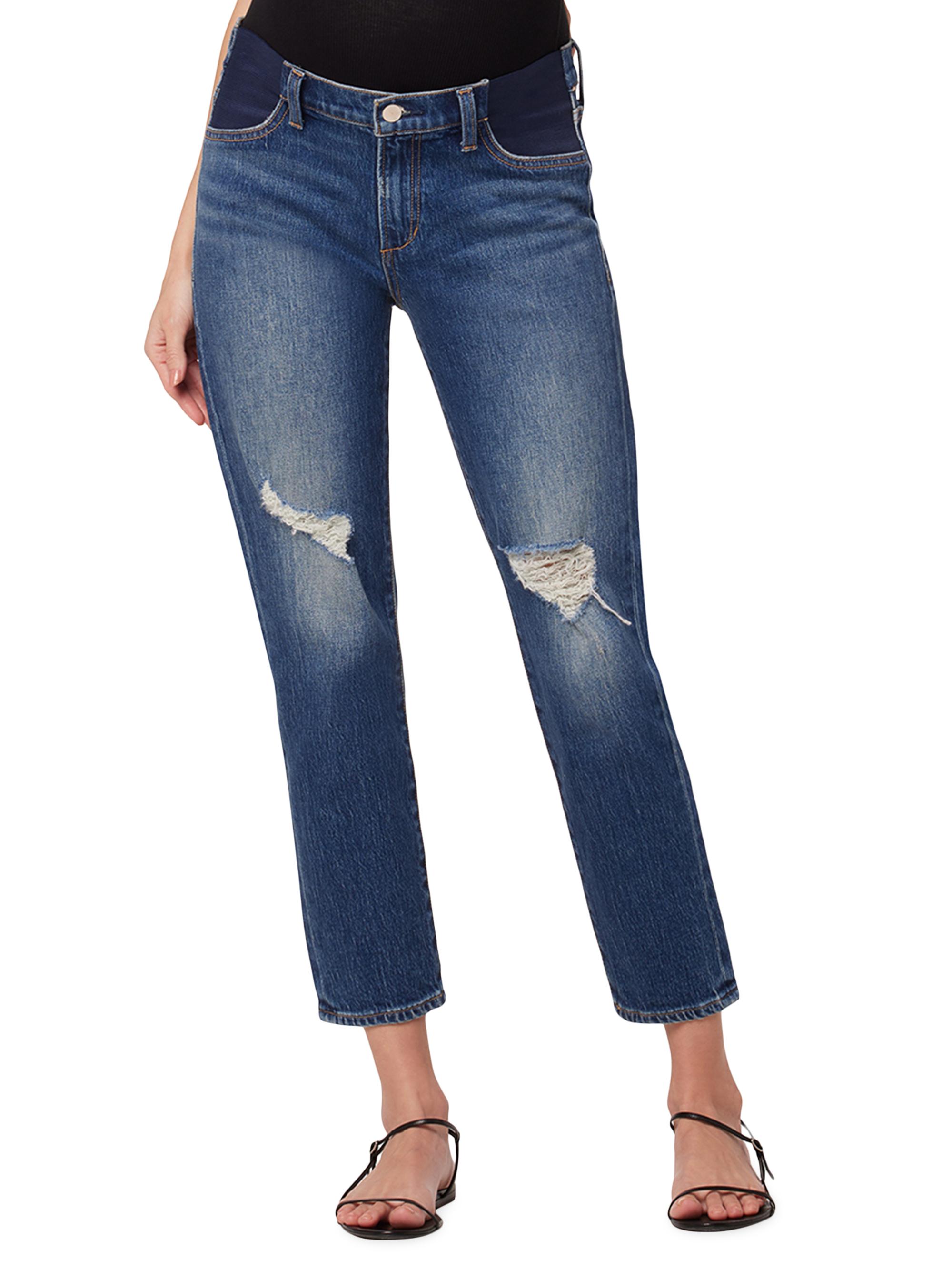 Joe's Jeans Women's The Lara Cropped Maternity Jeans - Burden Destruct
