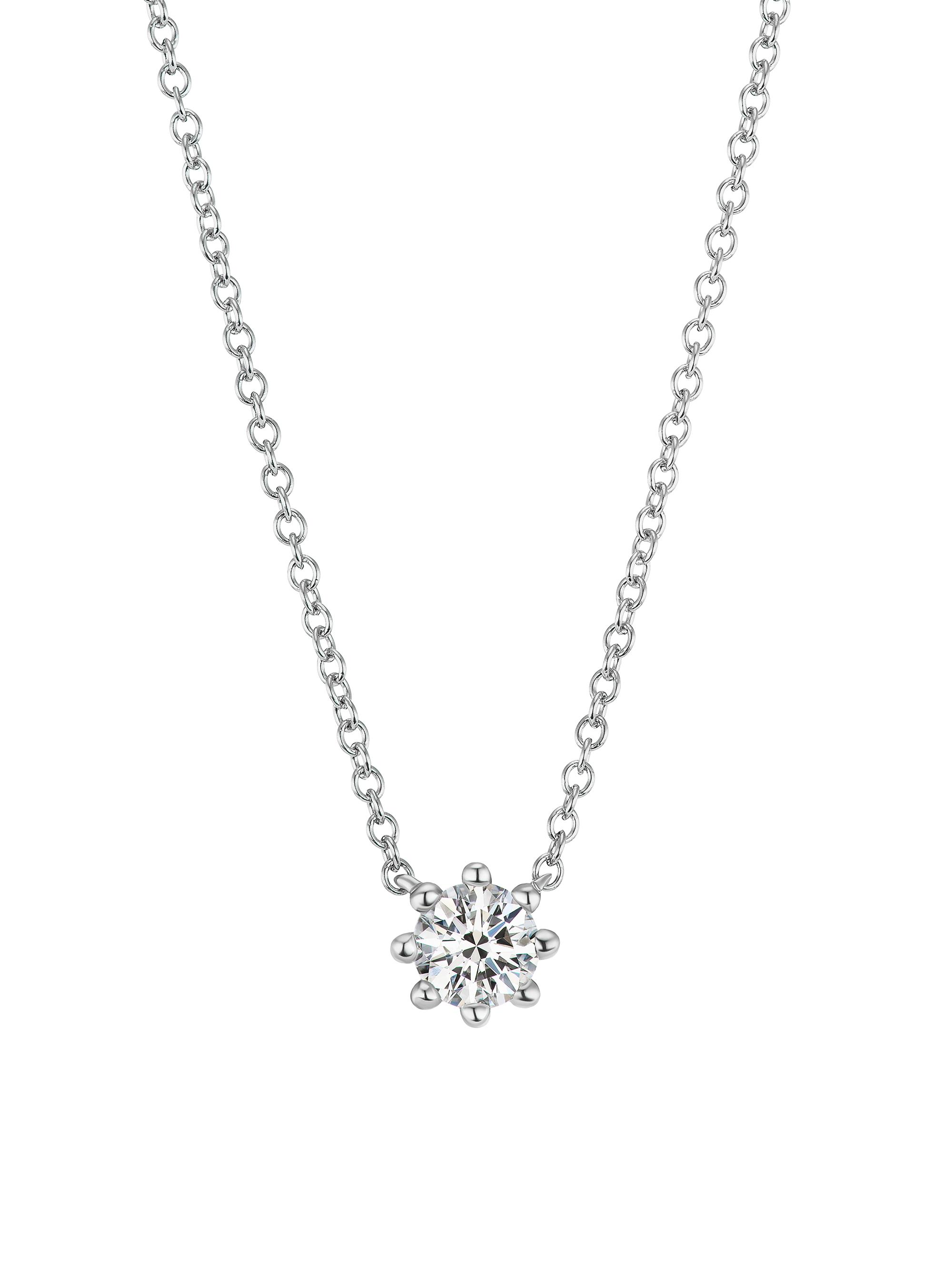 Oscar Massin Women's Beaded 18K White Gold & Latitude Lab-Grown Diamond  Pendant Necklace