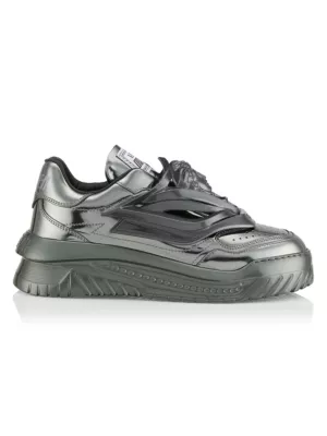 VERSACE - Odissea Leather Sneakers