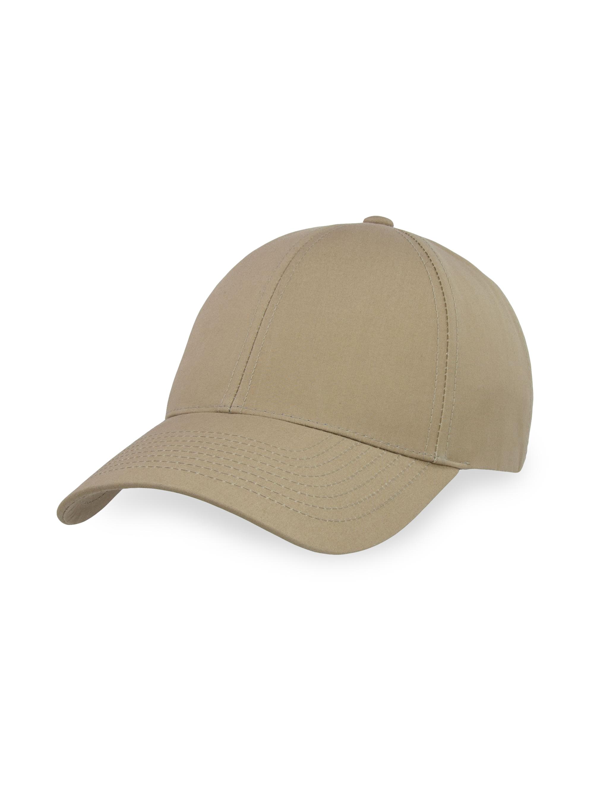 Varsity Headwear Men's Cotton Baseball Cap - Sand Beige Cotton