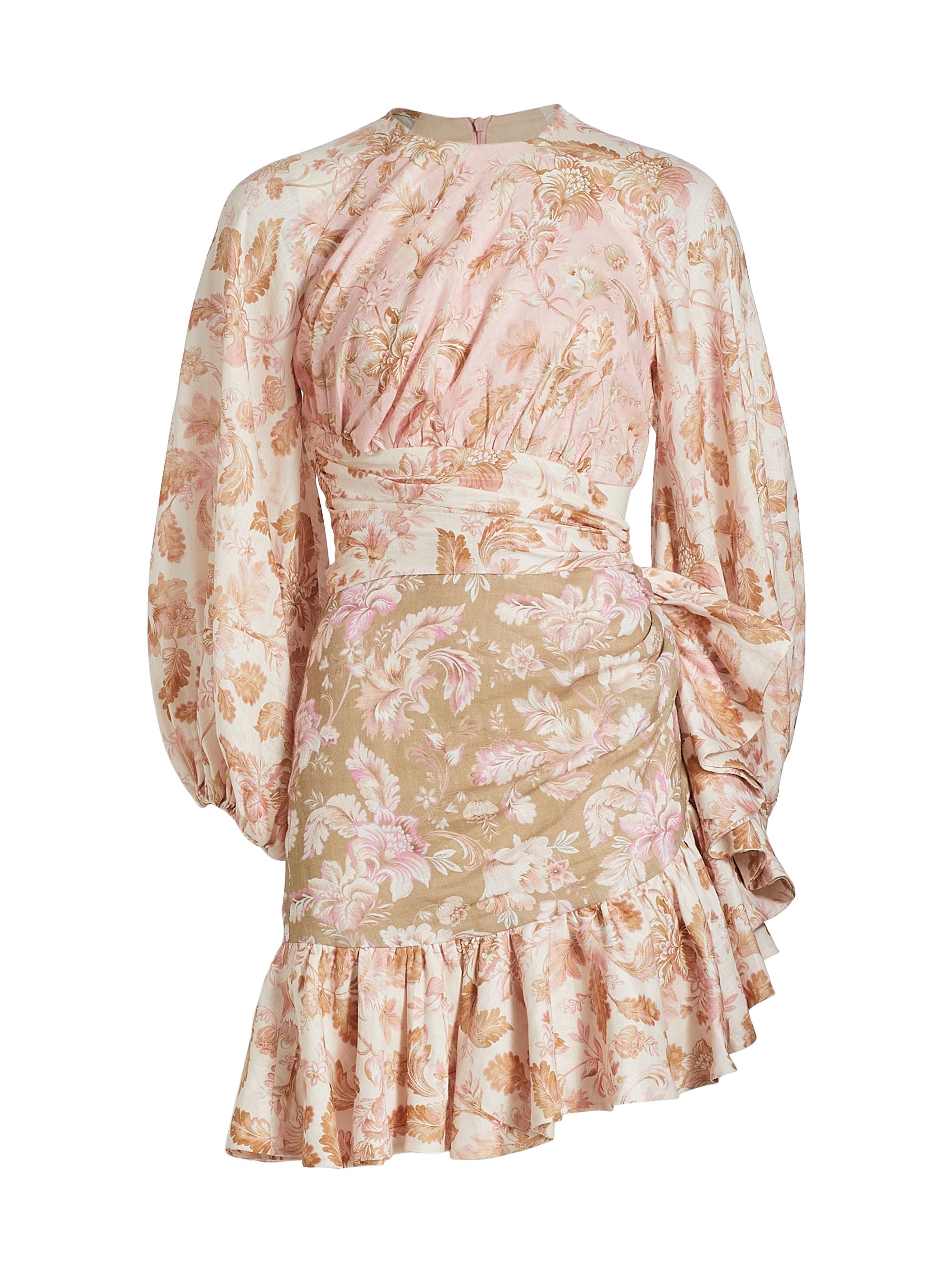 knee length dresses for ladies ZIMMERMANN Fiesta Paisley-Print Wrap Long Dress Size 0 XS ladies –  Afashionistastore main image 0