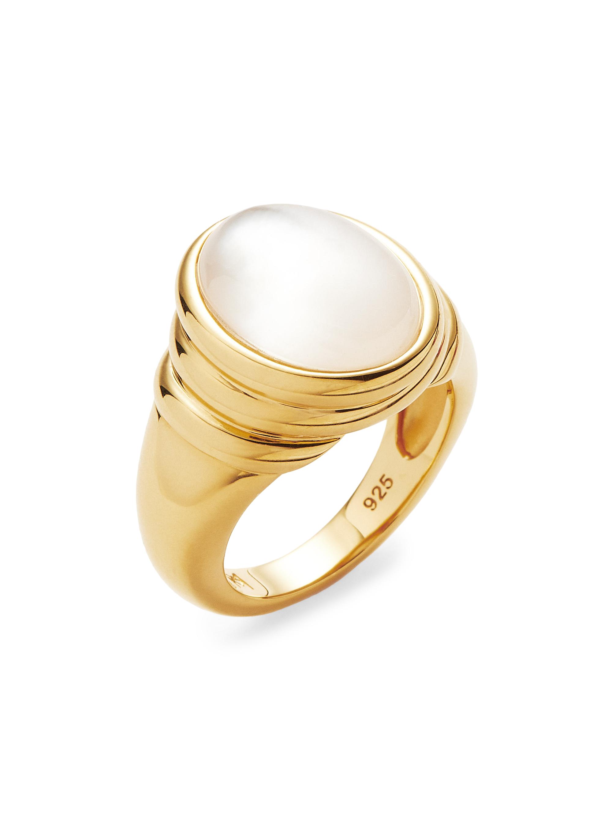 Missoma Women's Savi x  18K-Yellow-Gold Vermeil & Crystal Quartz Ring - Gold