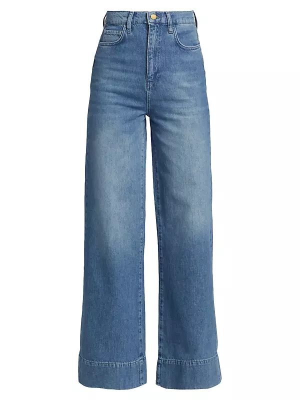 Ms. Onassis High-Rise Wide-Leg Jeans