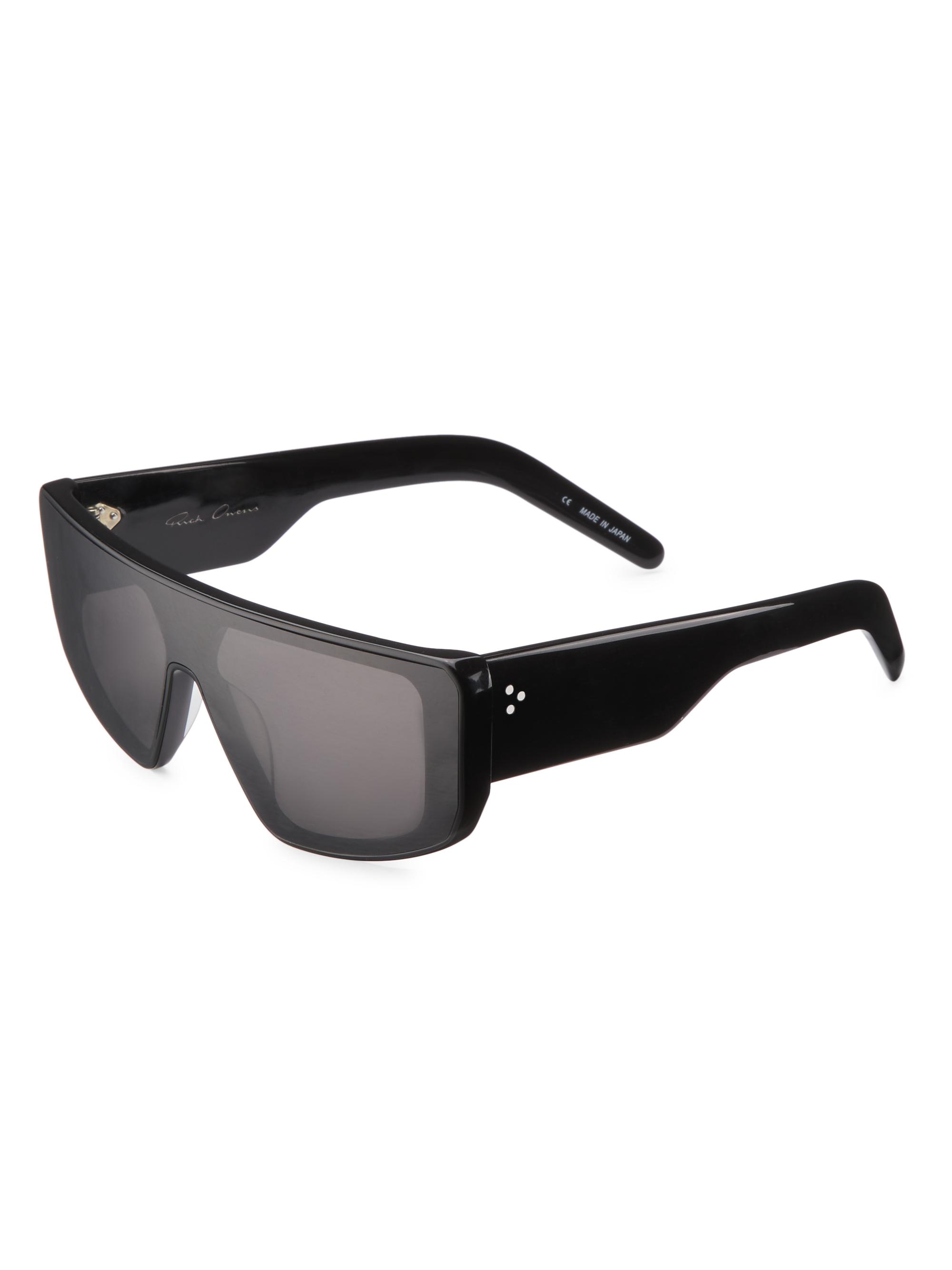 Shop Rick Owens Performa 70MM Rectangular Sunglasses | Saks Fifth 