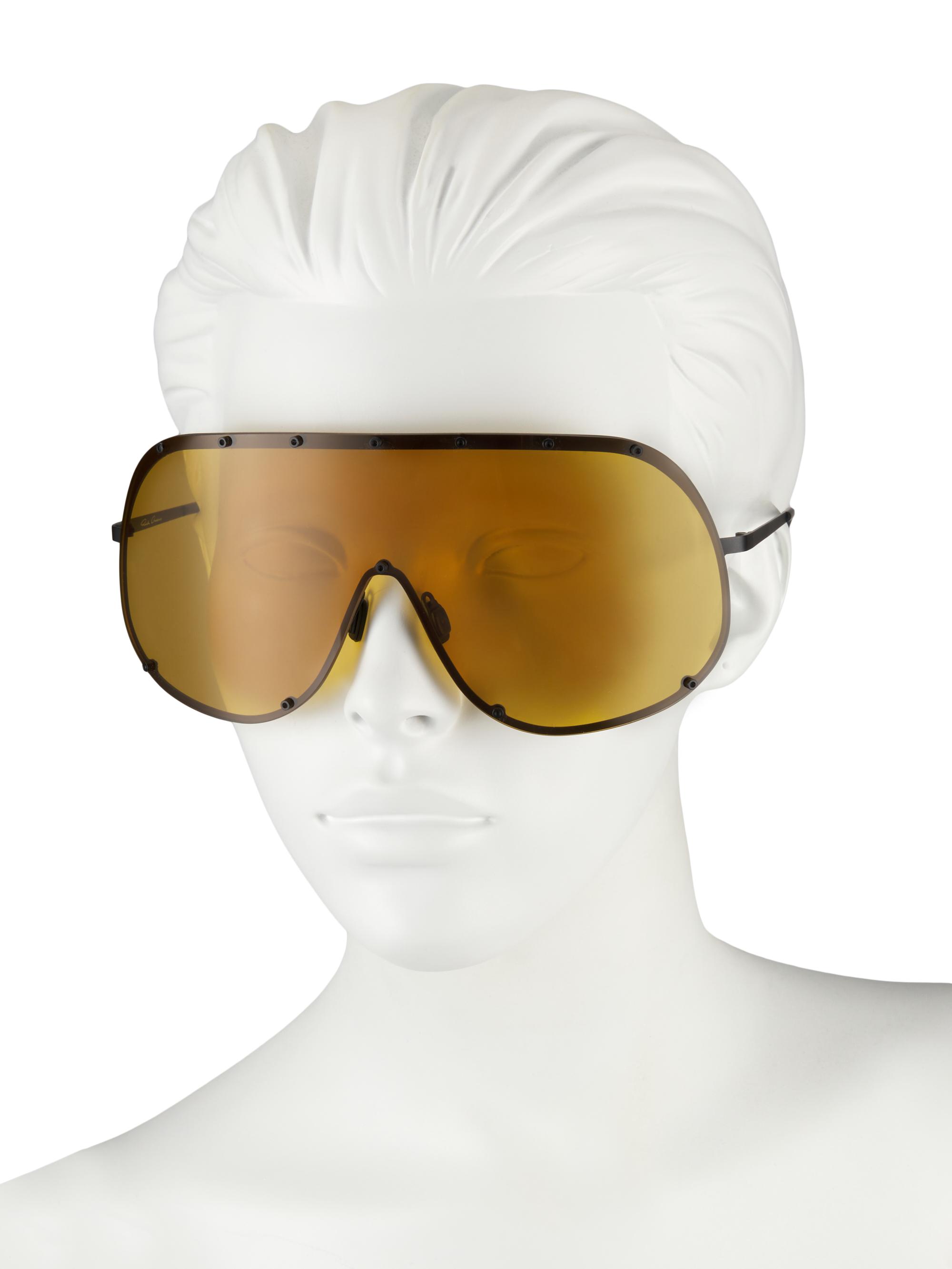 Rick Owens 80MM Shield Sunglasses | Saks Fifth Avenue