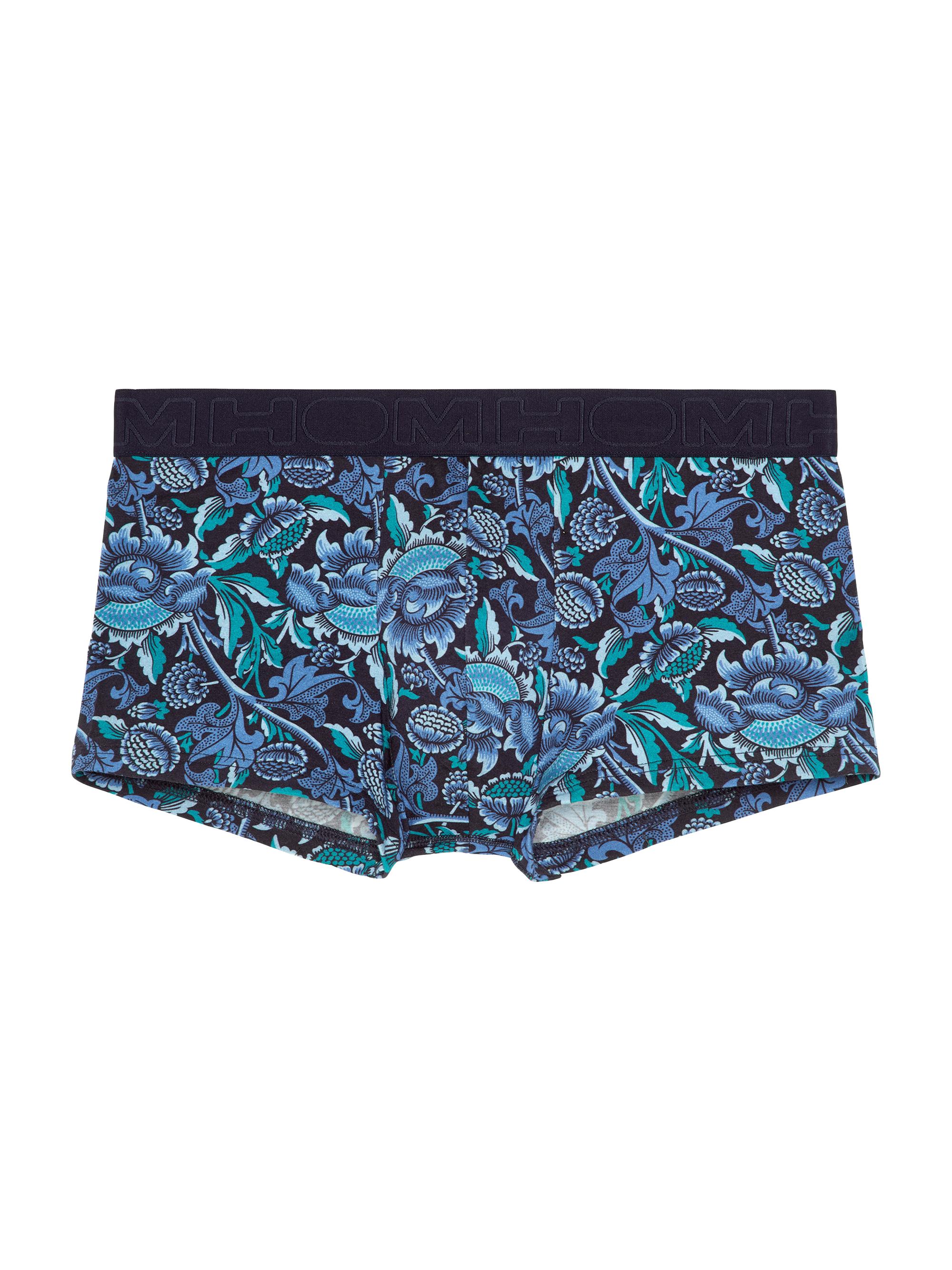 Hom Men's Paro Printed Boxer Shorts - Blue