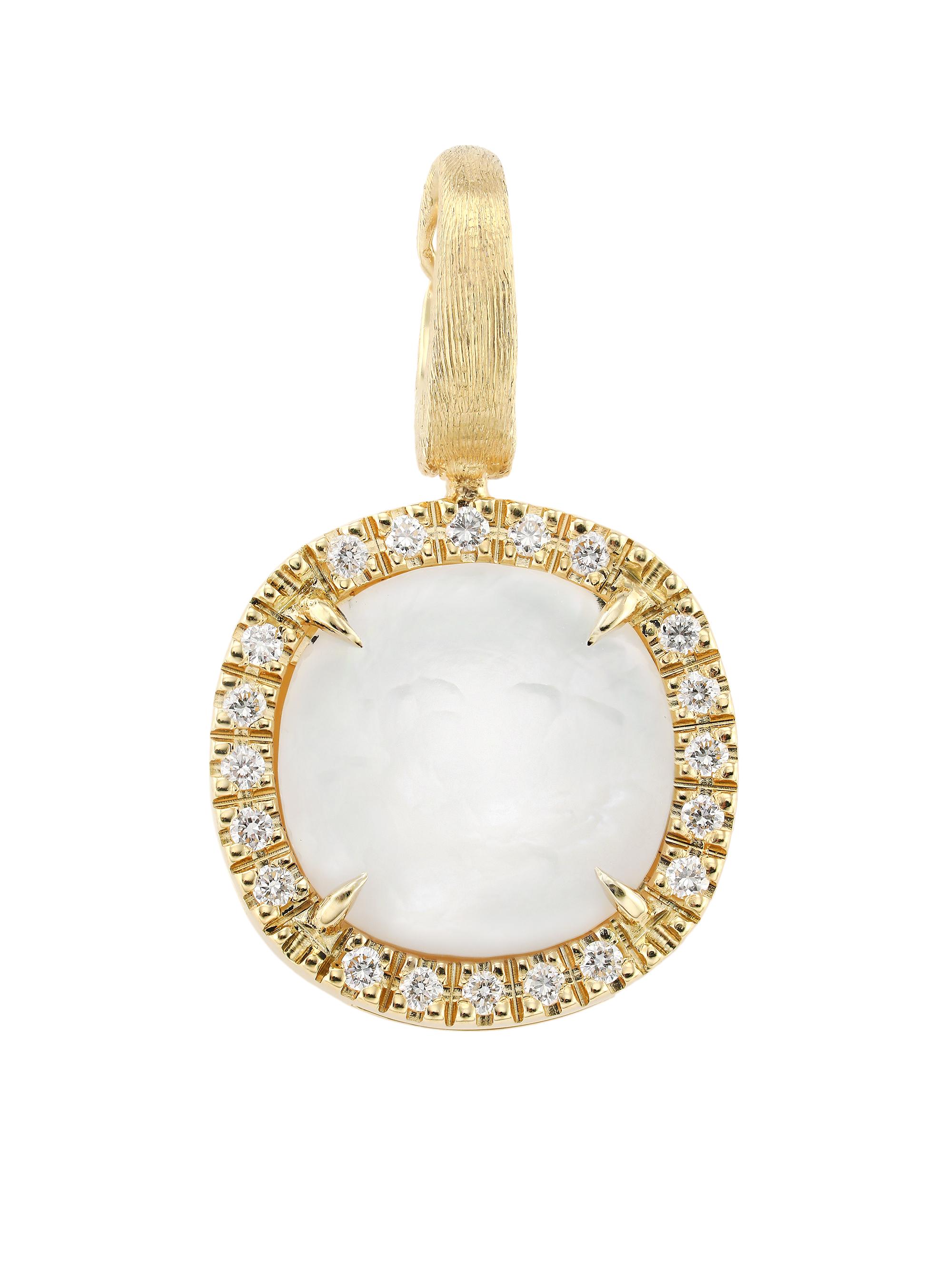 Marco Bicego Women's Jaipur Color 18K Yellow Gold, Mother-Of-Pearl, & Diamond Pendant - Mother Of Pearl