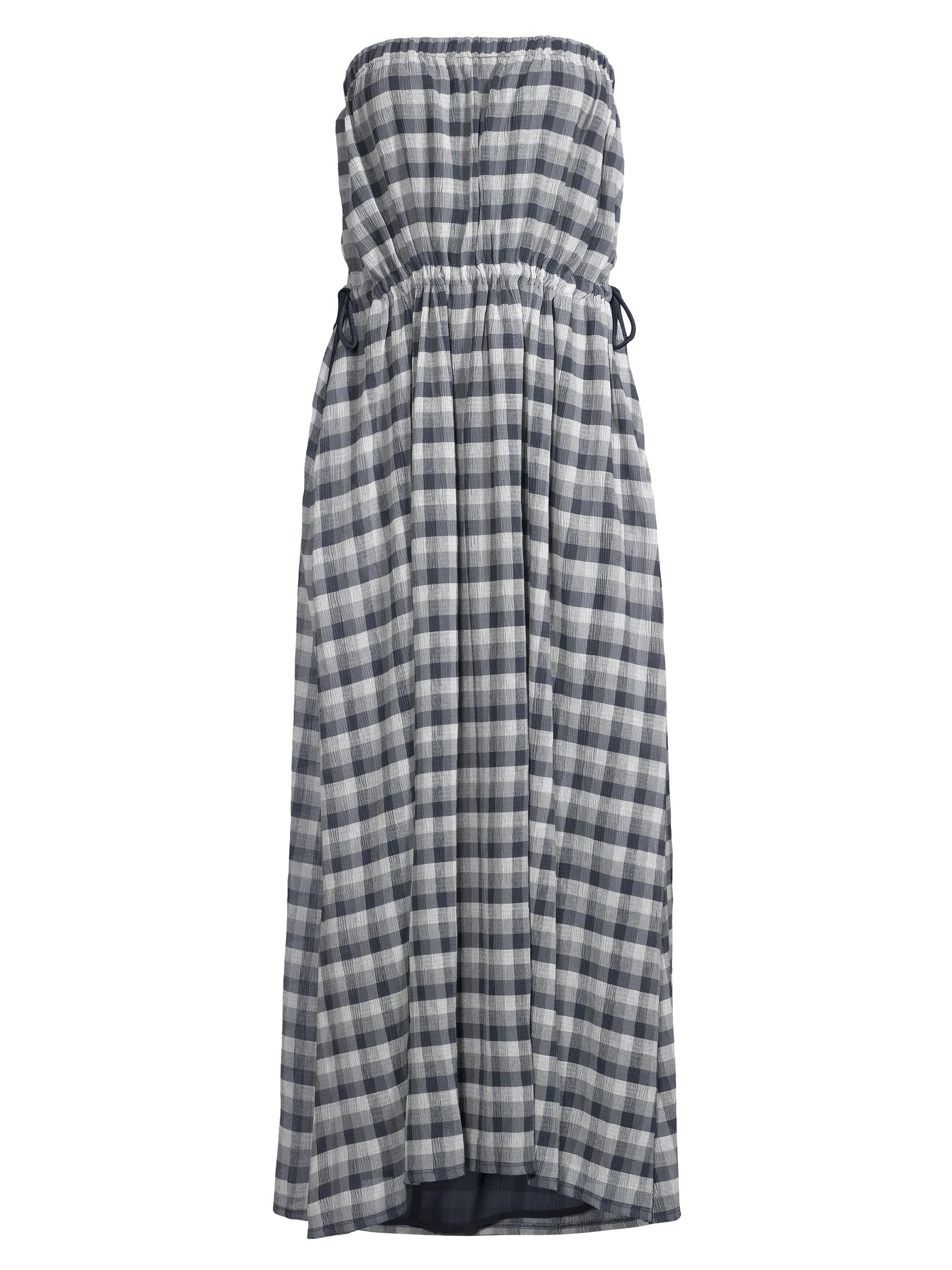 Emporio Armani Strapless Gingham Maxi Dress | Saks Fifth Avenue