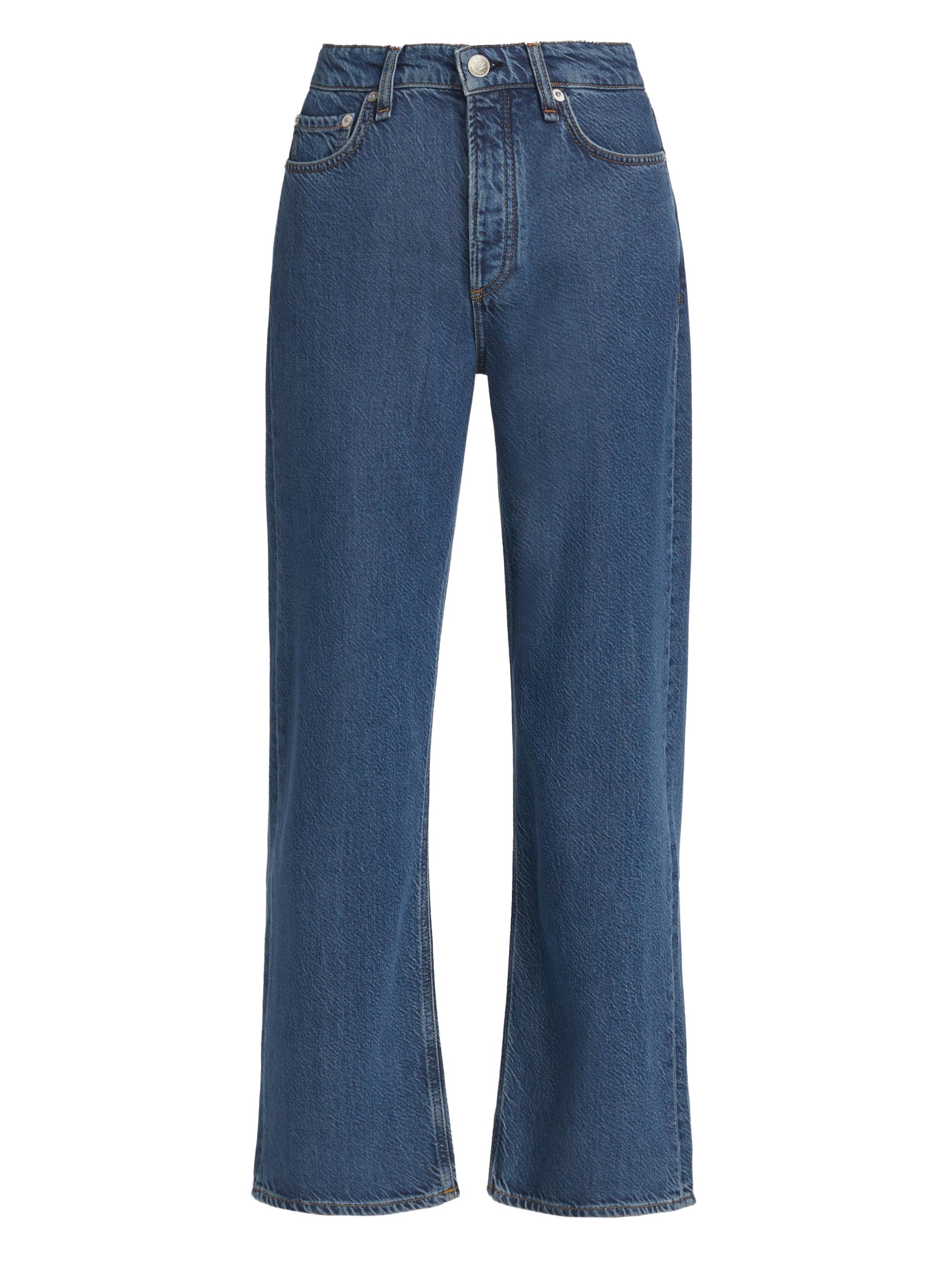 rag & bone Women's Logan Mid-Rise Featherweight Wide-Leg Jeans - Lily