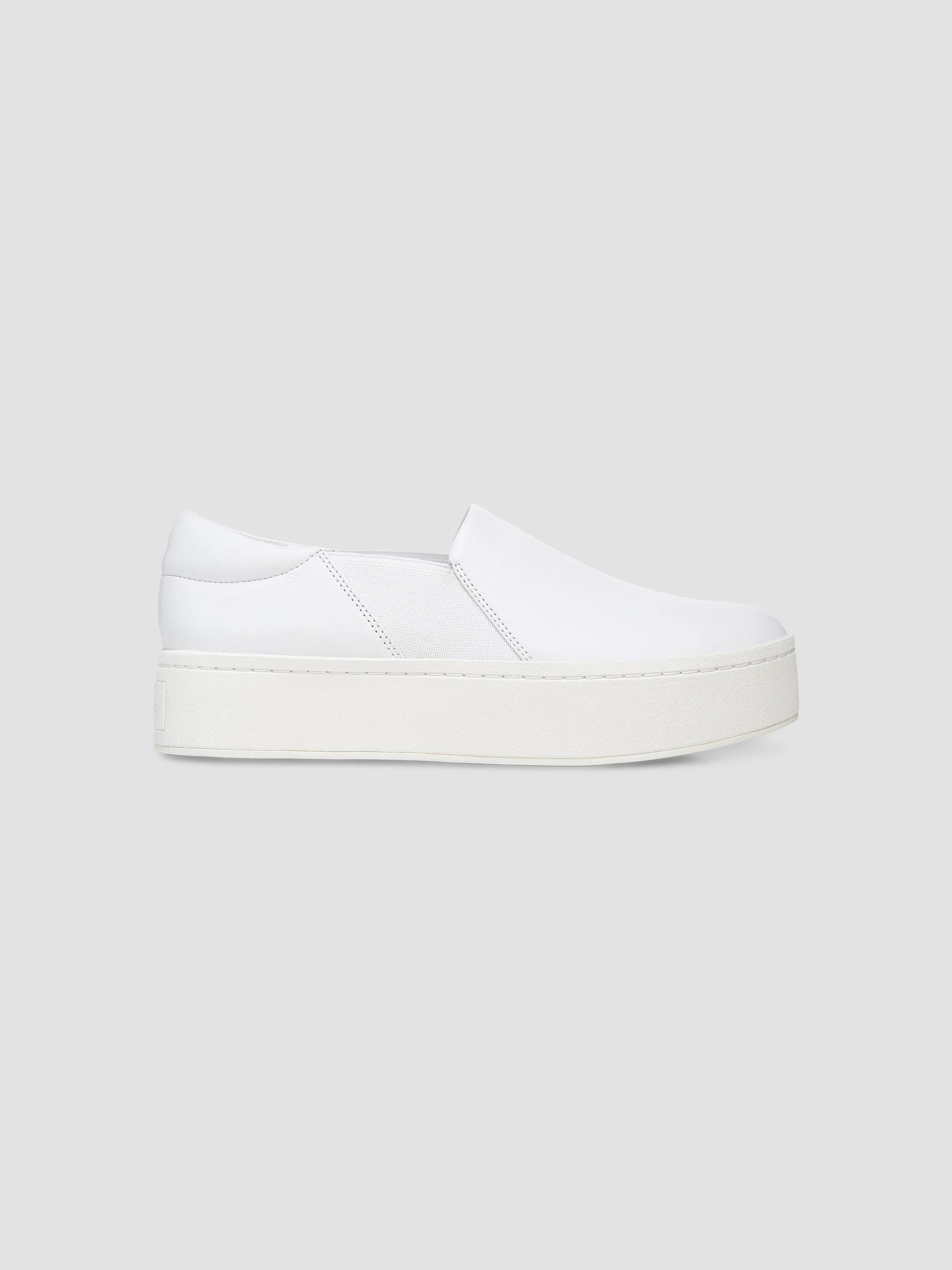 Vince Warren Leather Platform Slip-On Sneakers | Saks Fifth Avenue