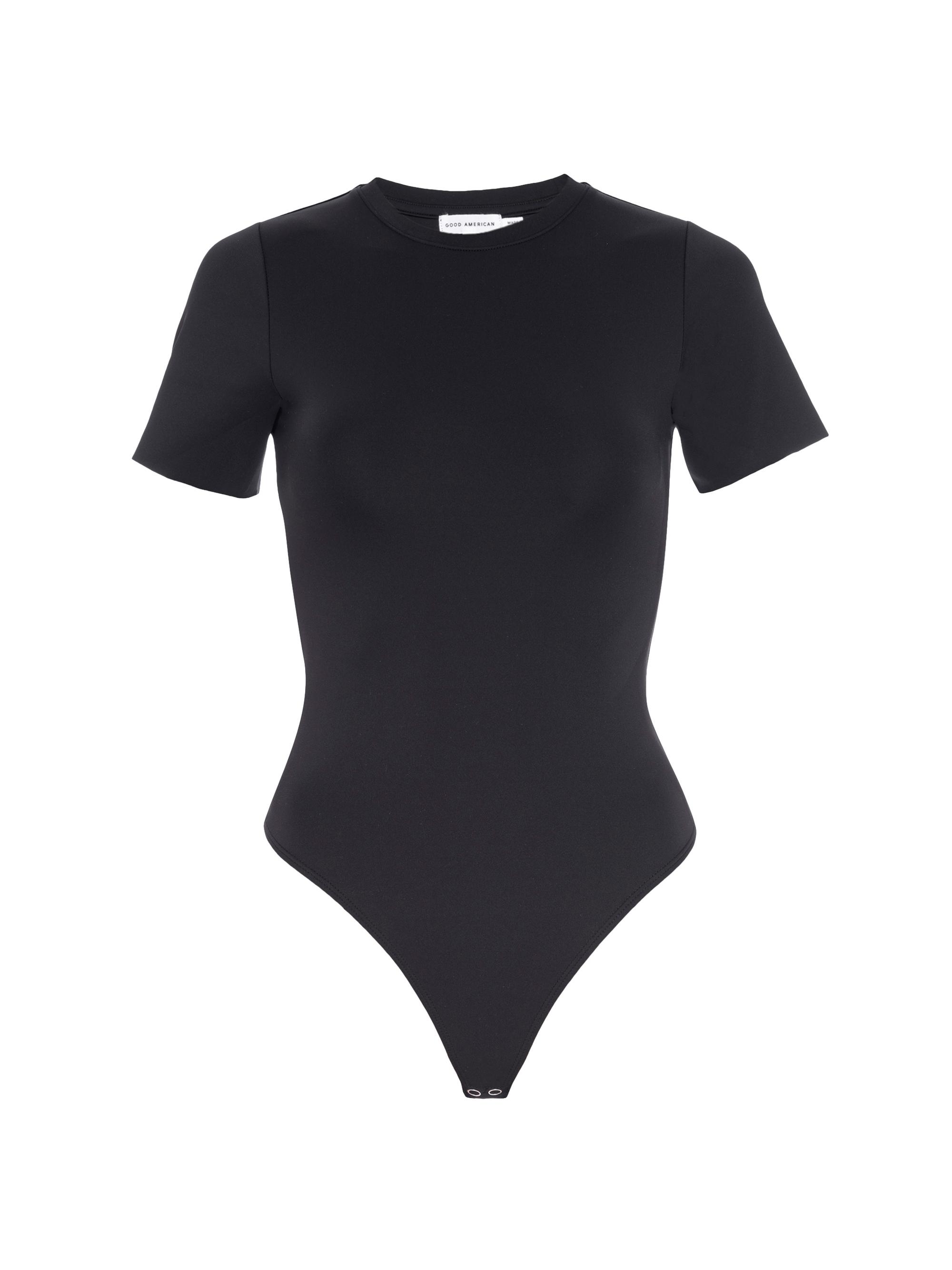 Good American Women's Sculpting Tee Bodysuit - Black | Thumbnail 10