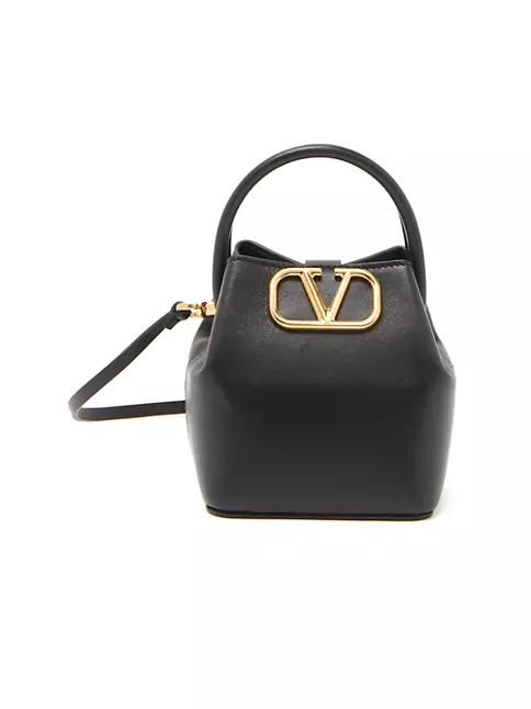 Valentino Garavani Black Mini Vlogo Signature Bag