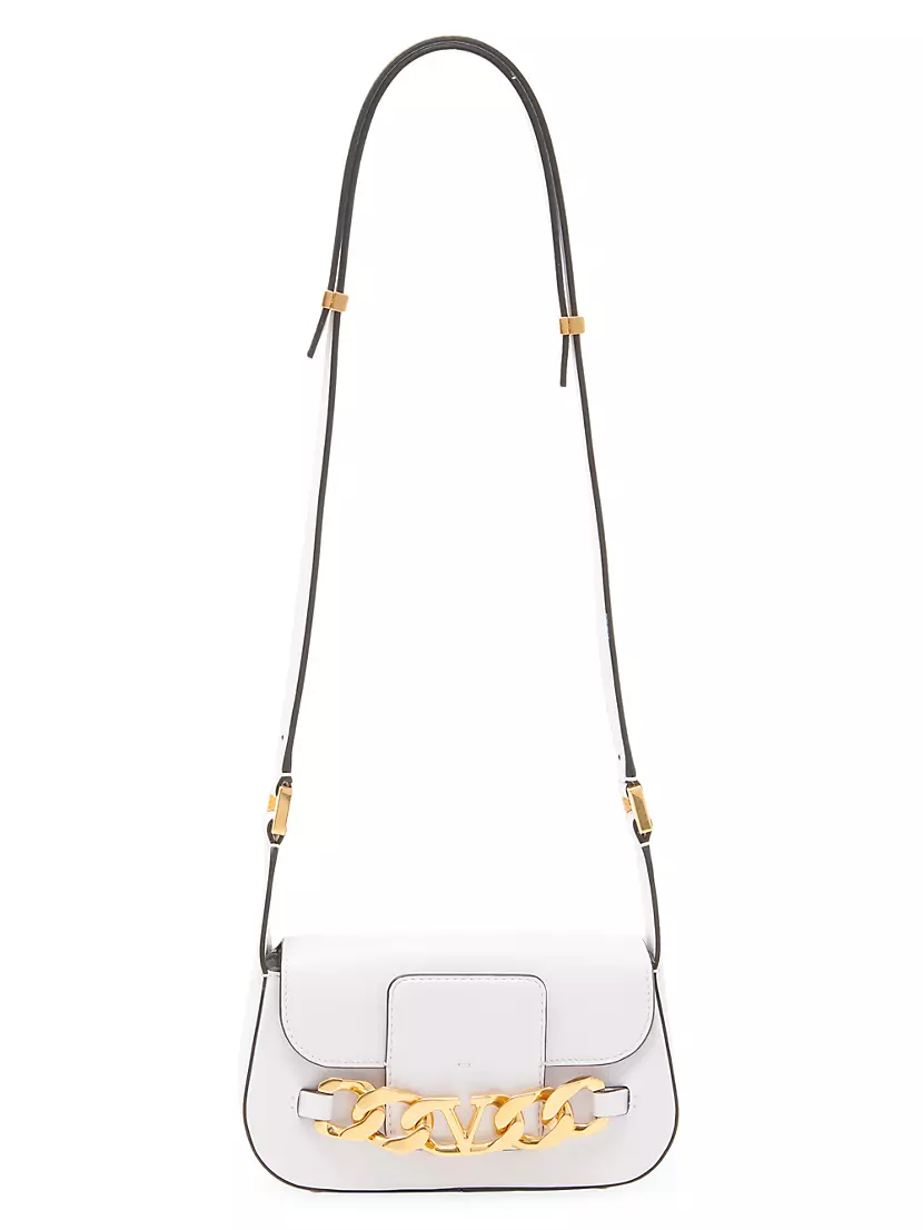 Valentino Garavani Noir Small Chain Cross Body Bag ($1,735) ❤ liked on  Polyvore featuring bags, handbags, …