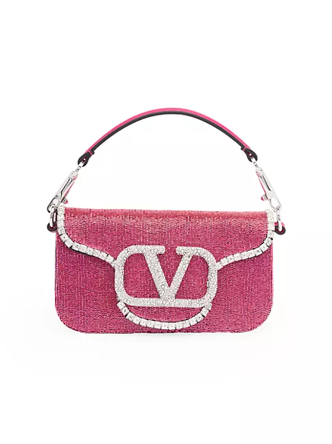 Valentino Garavani V Loco Pink Leather Shoulder Bag New