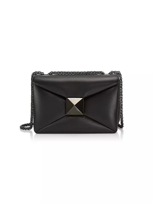 SMALL ONE STUD BAG IN NAPPA LEATHER WITH CHAIN