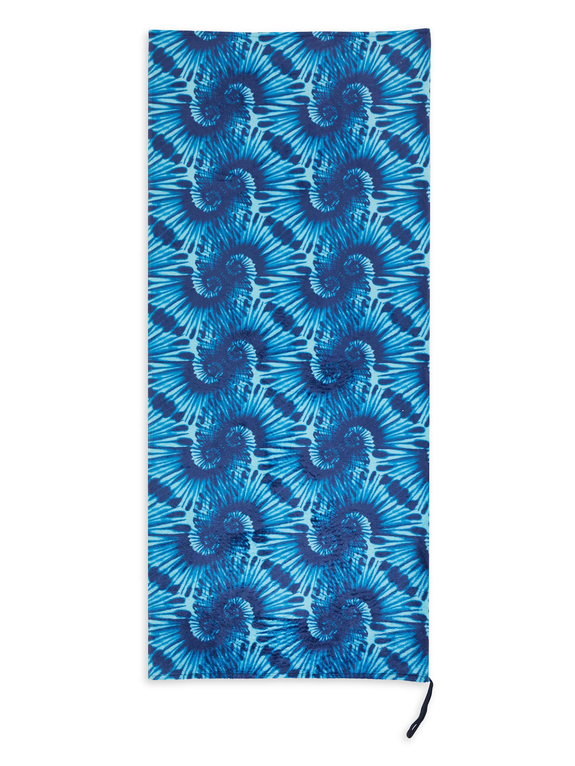 Vilebrequin Men's Nautilus Tie & Dye Printed Towel - Azur