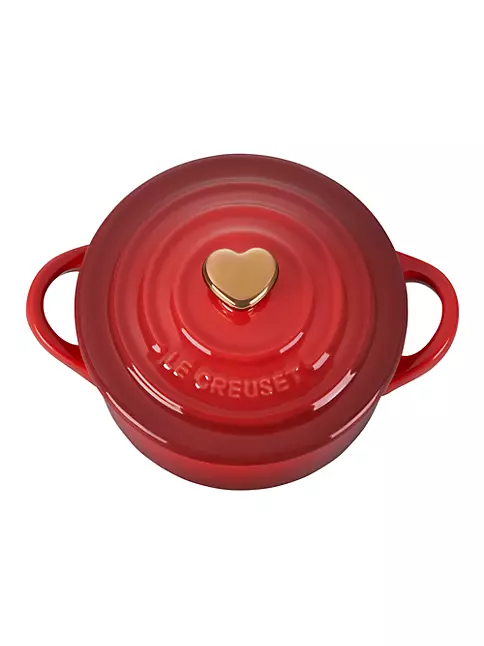 Le Creuset Figural Heart Cast Iron Cocotte / Dutch Oven 