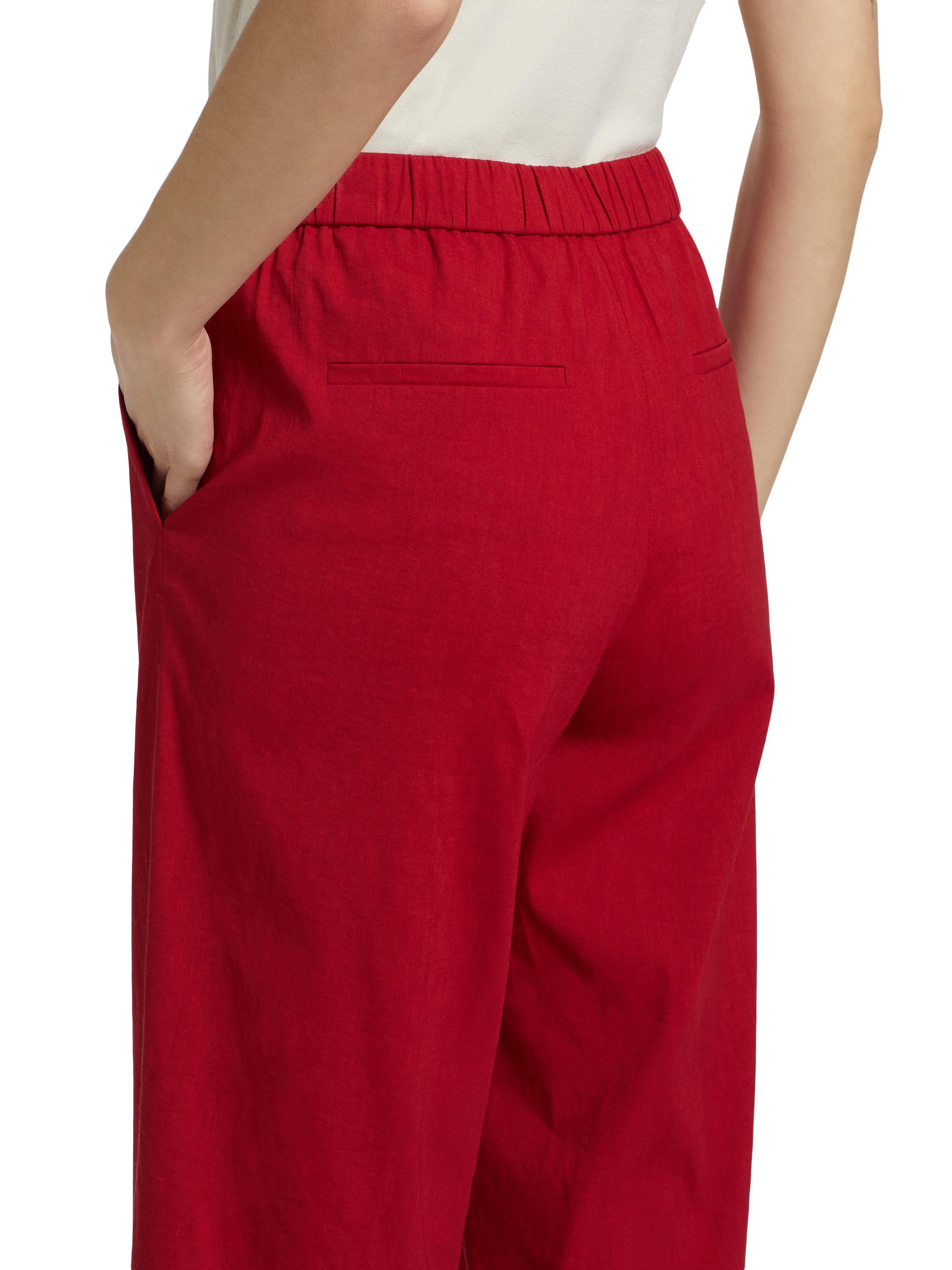 Theory Terena Linen Cropped Wide-Leg Pants | Saks Fifth Avenue
