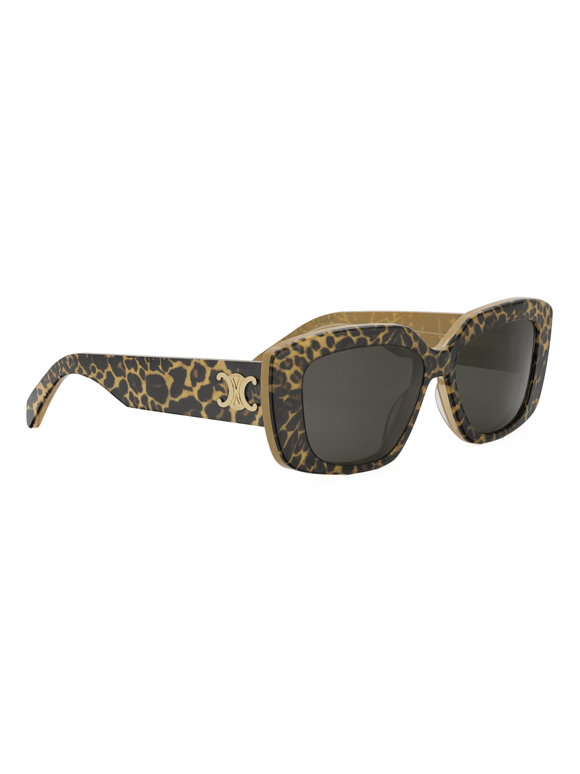 CELINE Triomphe 55MM Rectangular Sunglasses | Saks Fifth Avenue