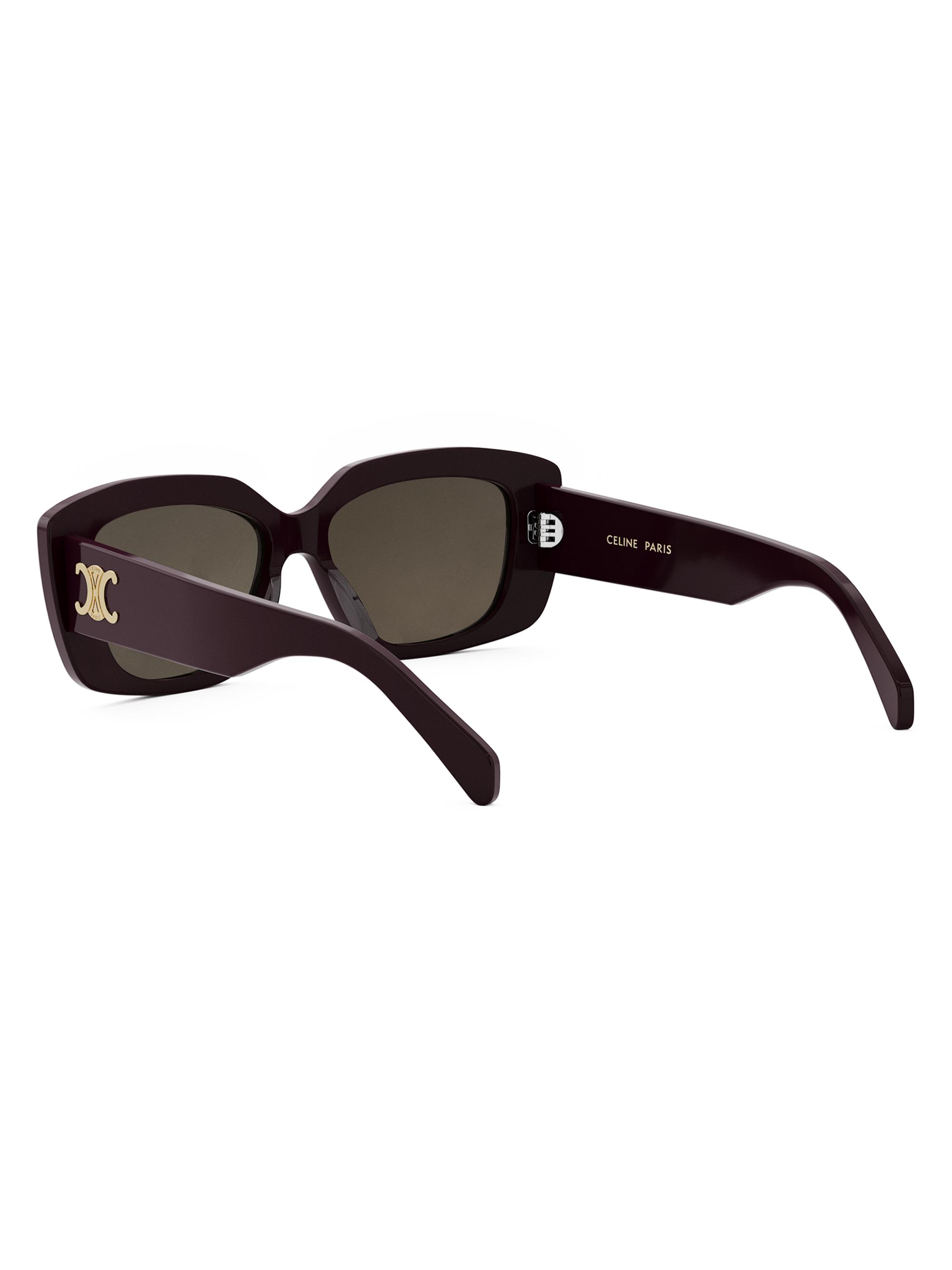 CELINE Triomphe 55MM Rectangular Sunglasses | Saks Fifth Avenue
