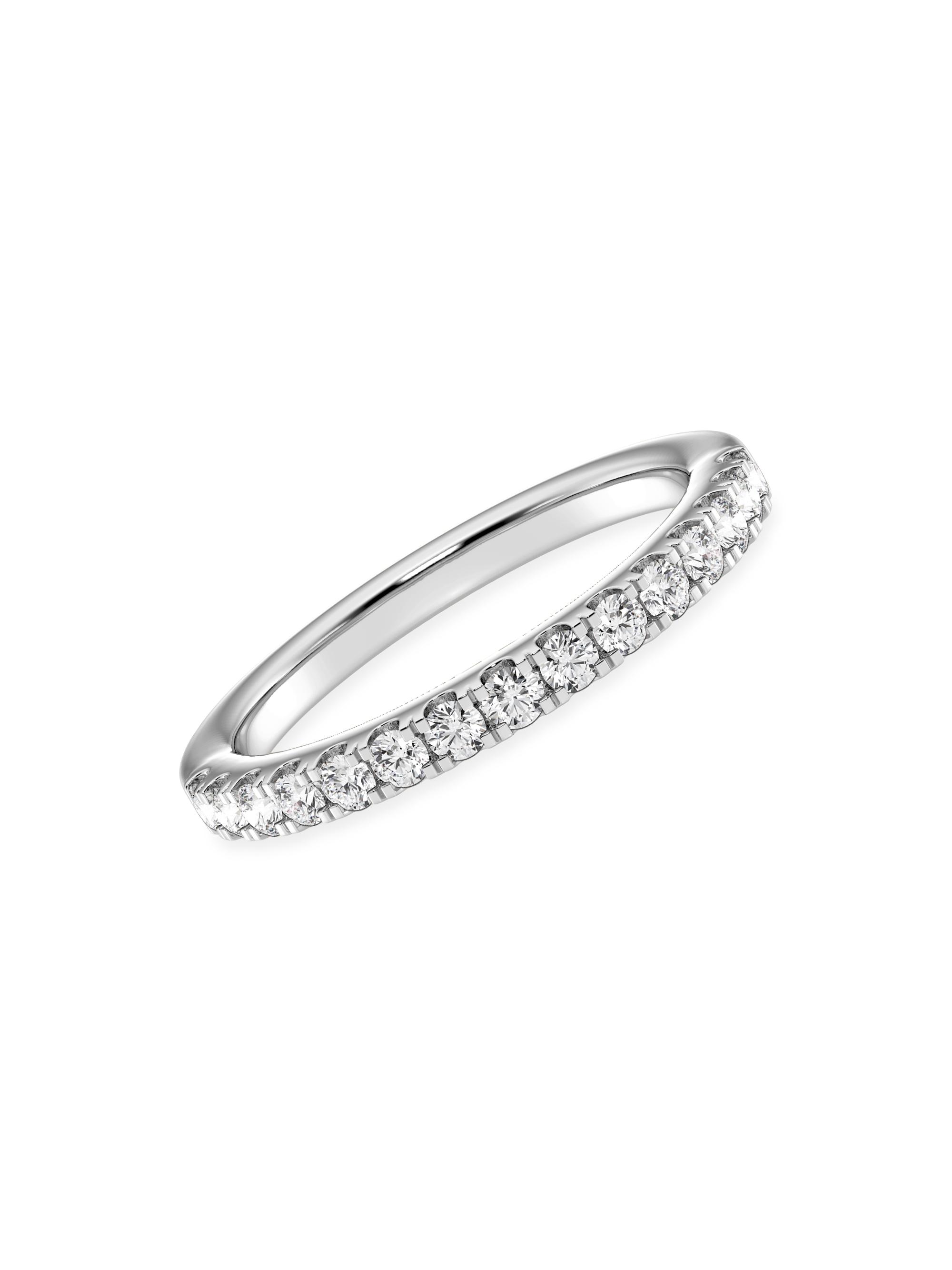 Saks Fifth Avenue Collection Women's 14K White Gold & 0.45 TCW Lab-Grown Diamond Band - White Gold