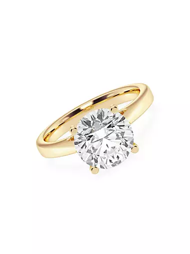 14K Yellow Gold & 3 TCW Lab-Grown Diamond Solitaire Engagement Ring