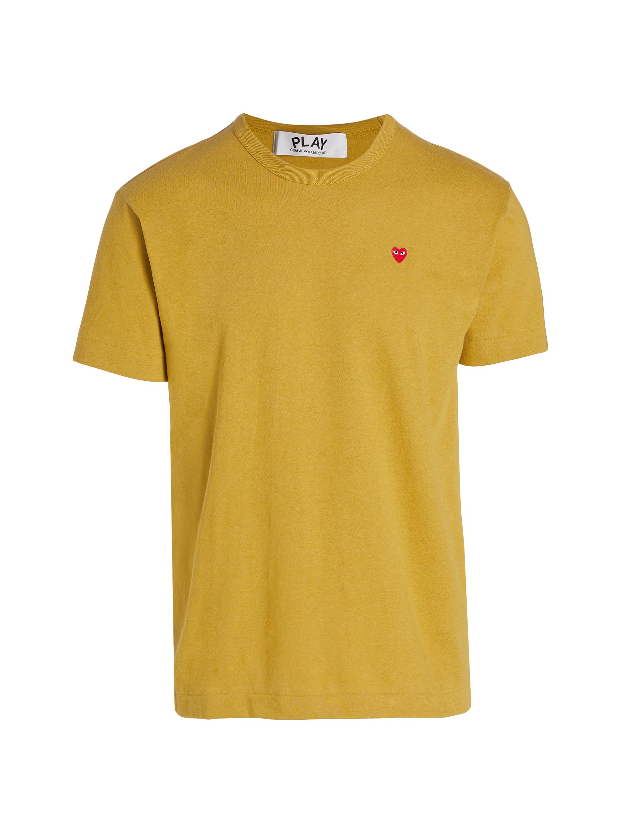 Comme des Garçons PLAY Men's Small Heart Crewneck T-Shirt - Olive | Thumbnail 8