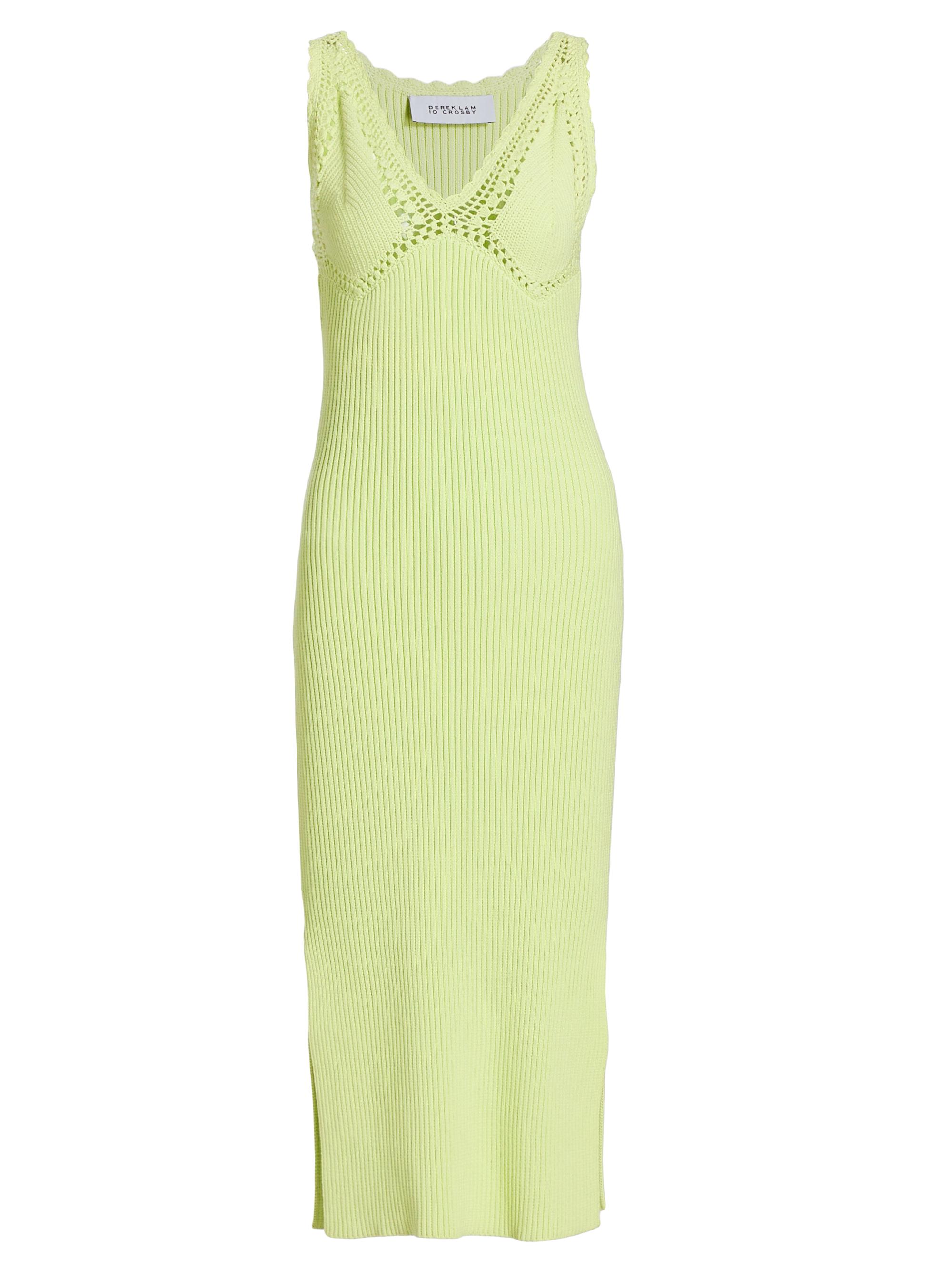 Derek Lam 10 Crosby Women's Valencia Midi-Dress - Matcha