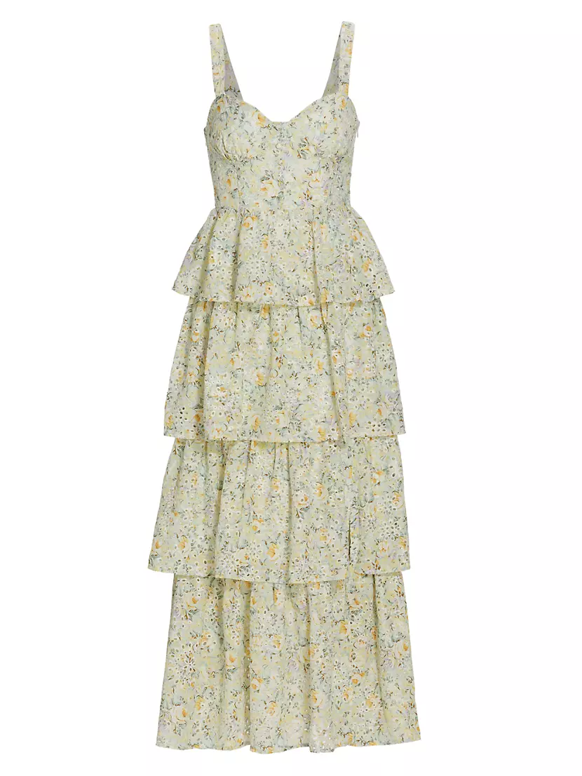 Midsummer Floral Tiered Maxi Dress