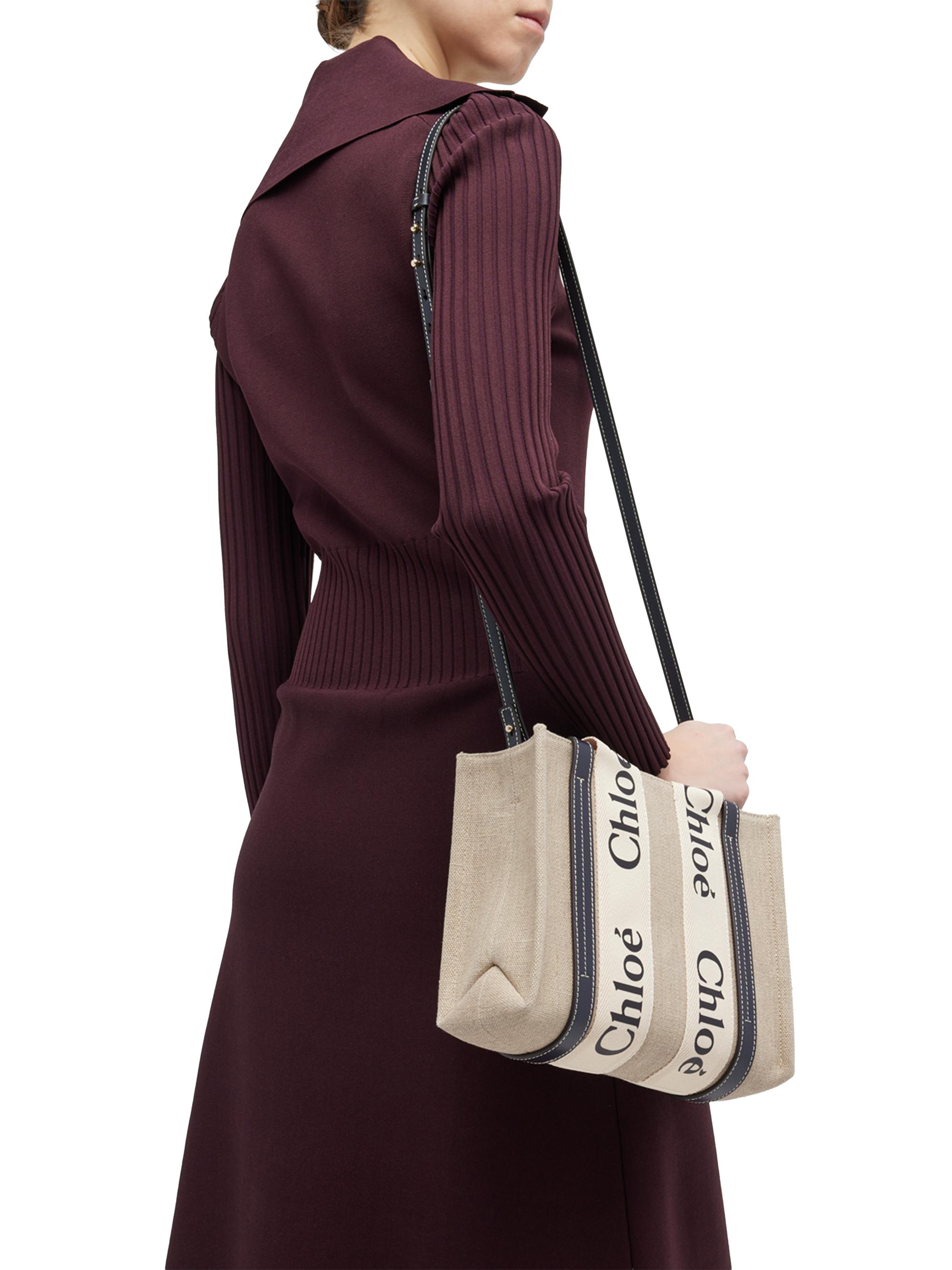 ☆Chloe☆ WOODY Nano Tote 2wayトートバッグ WHITE/BLUE♪ Chloé