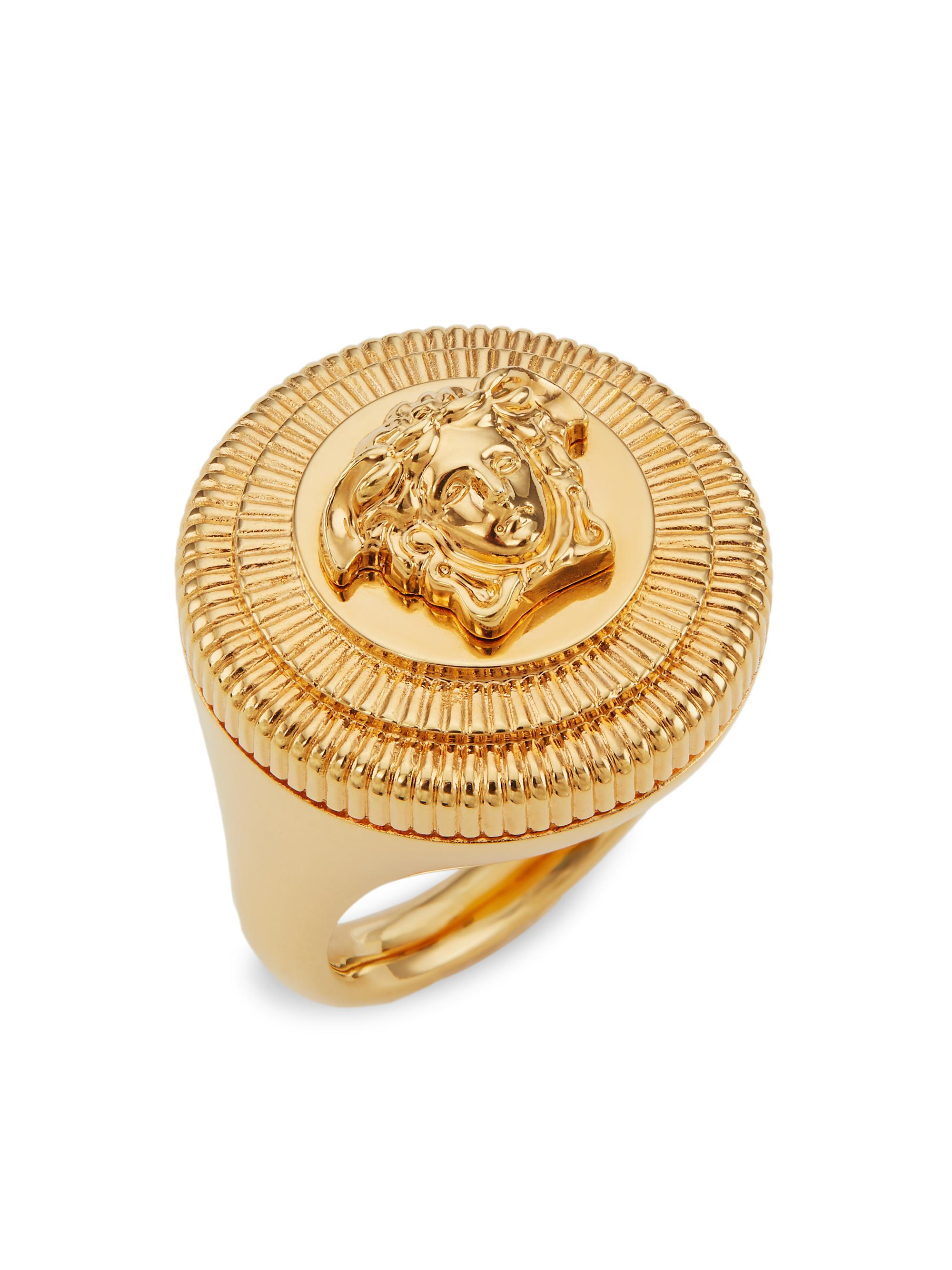 Versace Men's Medusa Head Ring -  Gold