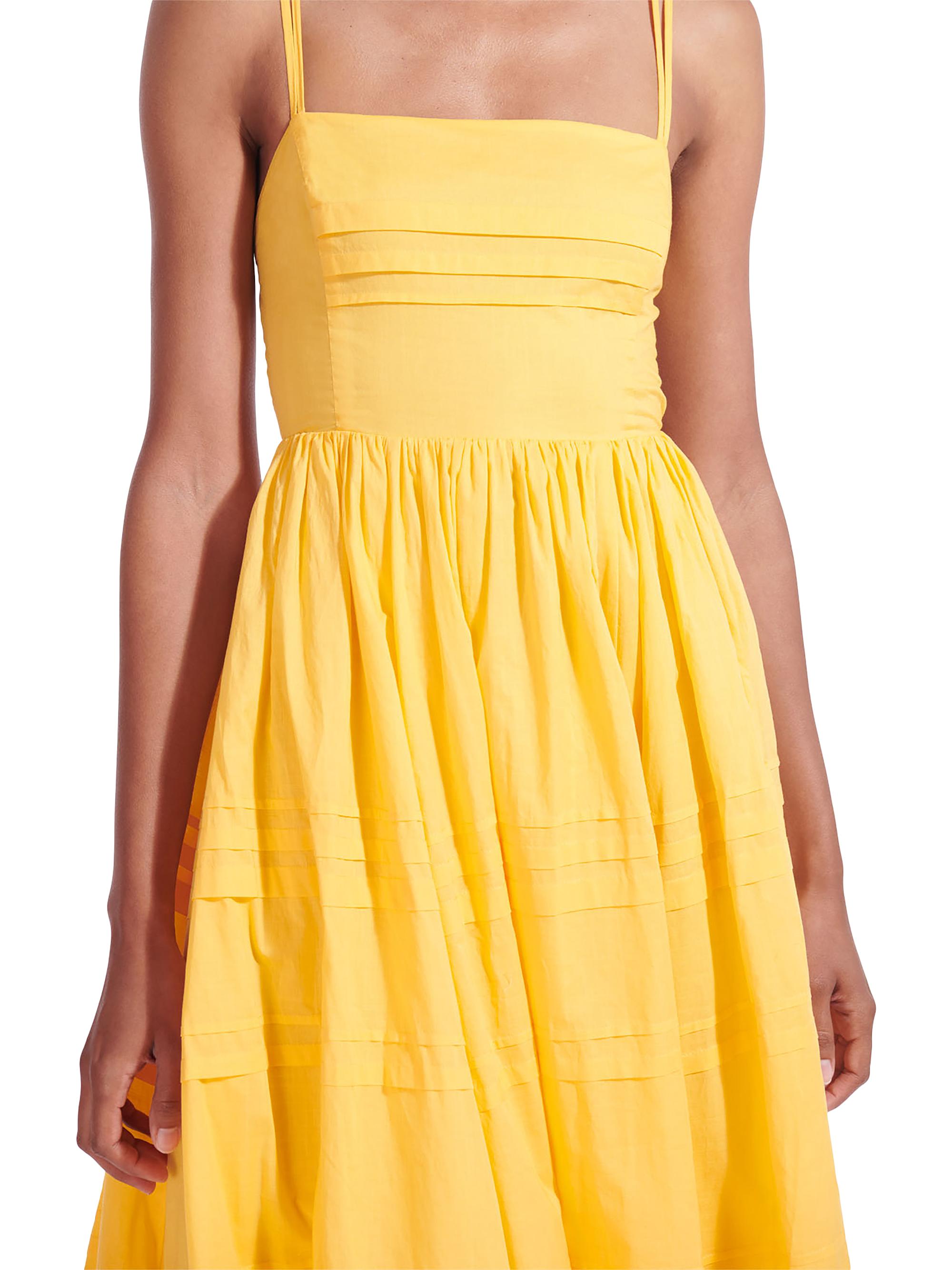 chinese dress ladies Brigitte Linen Midi Dress - Bouquets