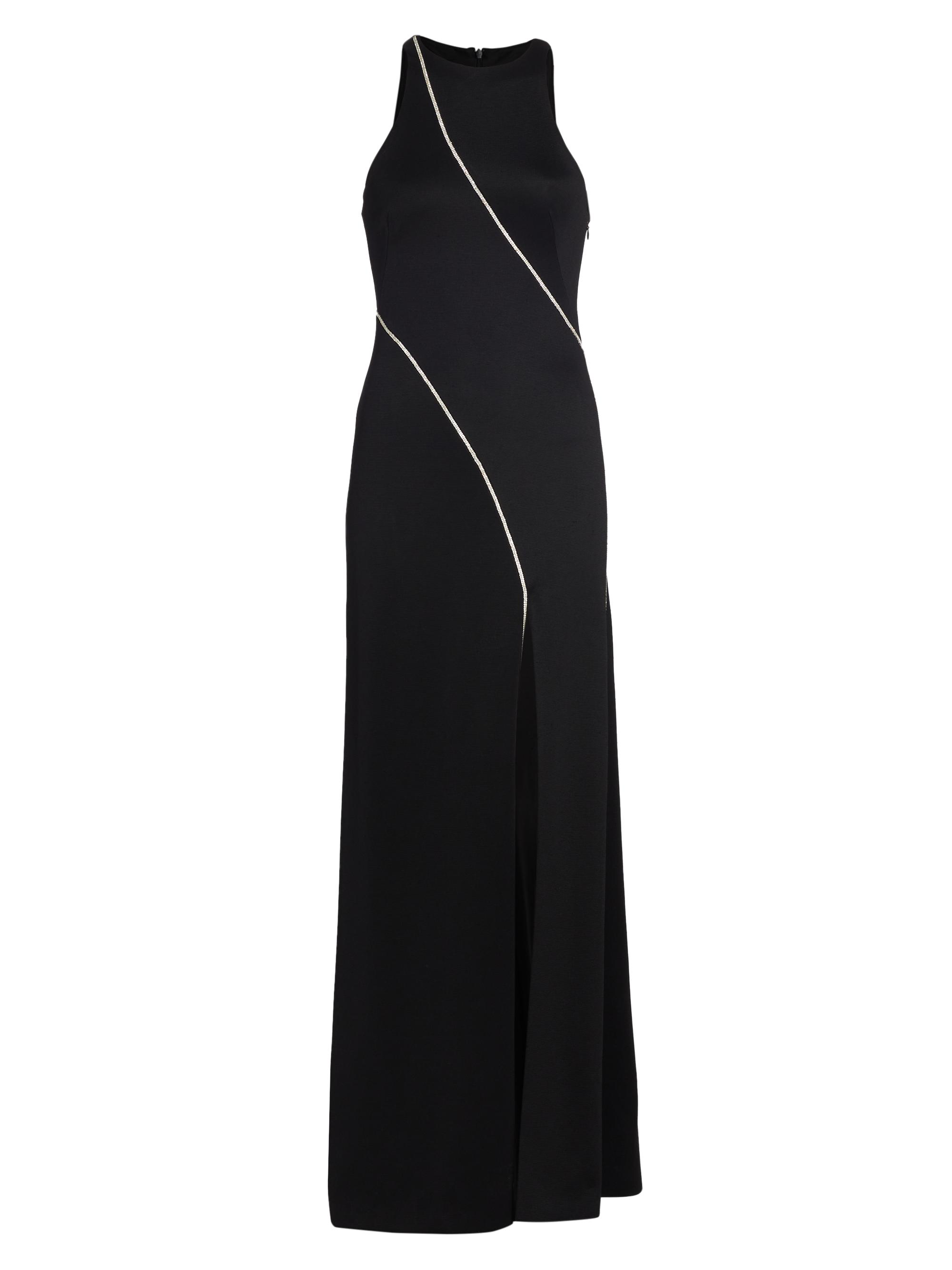 Galvan Women's Crystal Cord Gown - Black